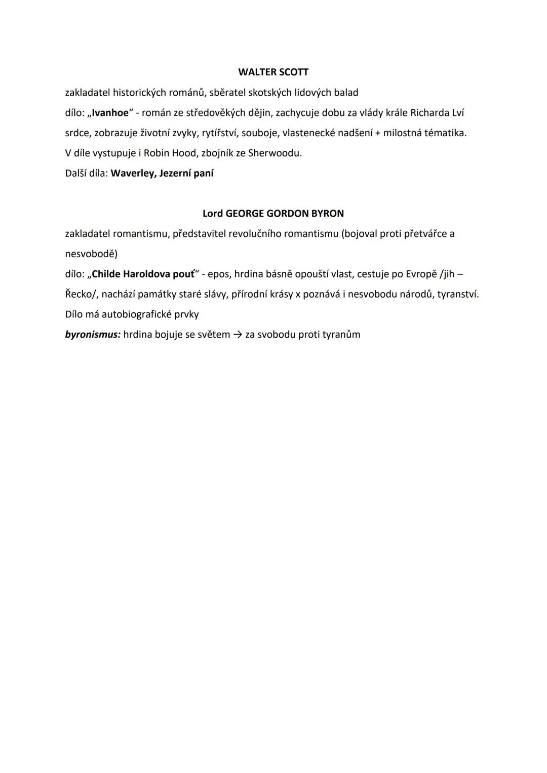 Romantismus

Umělecký směr 1. pol. 19. st.; existoval mezi dvěma revolucemi = Velkou francouzskou
revolucí (1789) a evropskými revolucemi (1