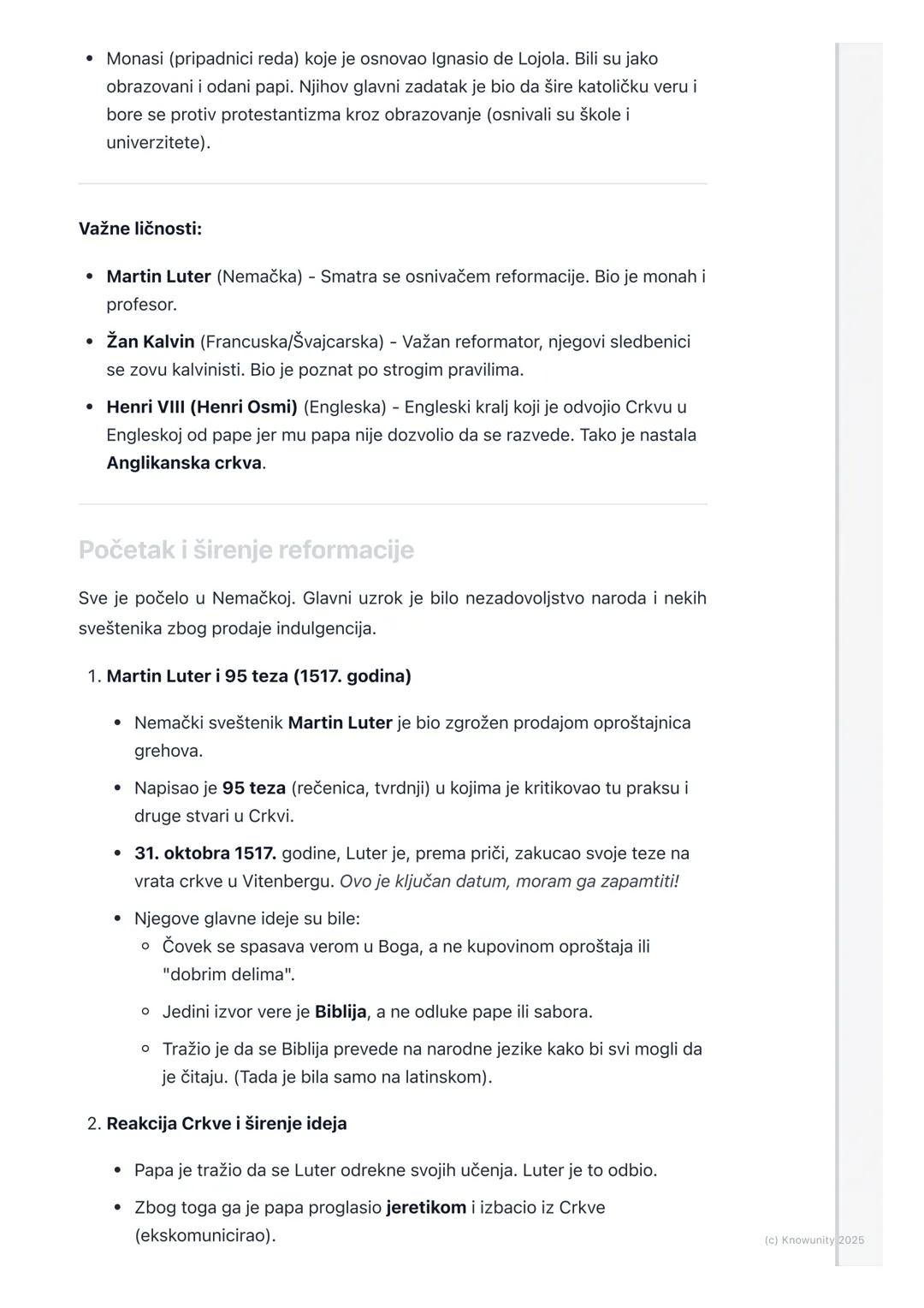 # Reformacija i verski ratovi -
podela Crkve

Uvod: Šta je réformacija?

Reformacija je veliki pokret u 16. veku koji je doveo do podele Zap