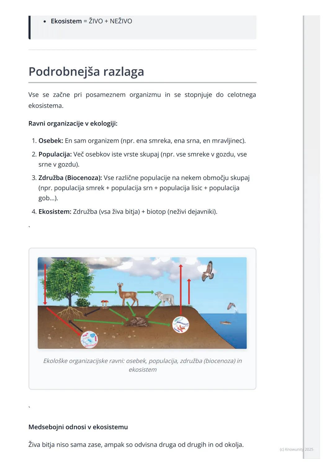 # Ekosistemi

Uvod v ekosisteme

Ekosistemi so osnova za razumevanje narave. To je tema pri biologiji, ki
pojasni, kako so živa bitja in nji