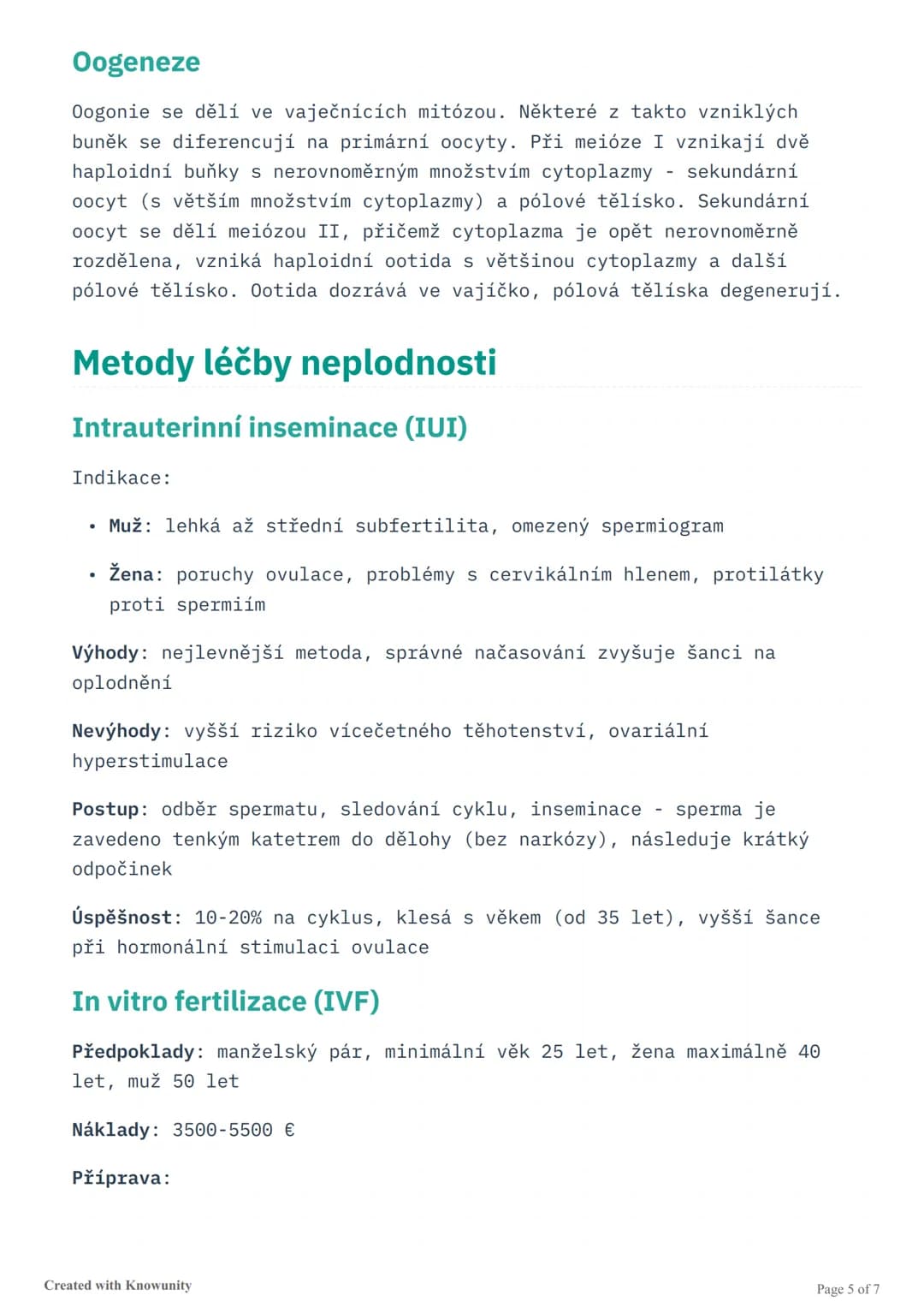 # Reprodukční systém člověka

Přehled anatomie a fyziologie reprodukčního systému, vývoje pohlaví v
děloze, vývoje zárodečných buněk a metod