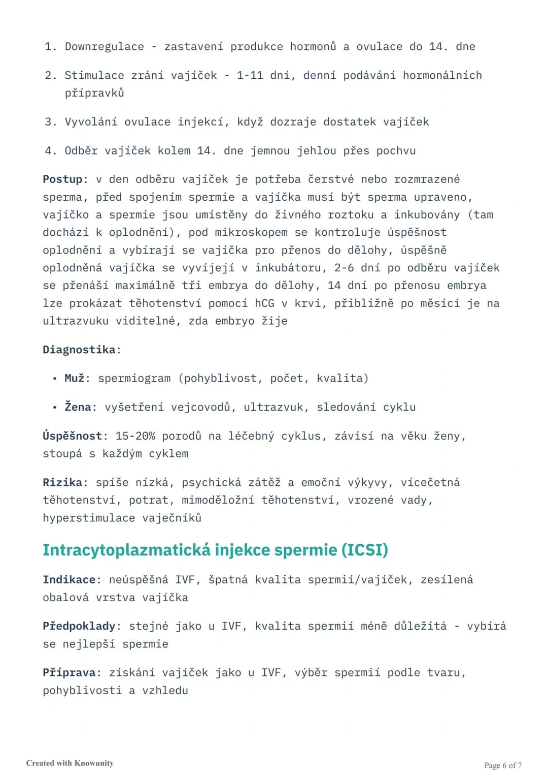 # Reprodukční systém člověka

Přehled anatomie a fyziologie reprodukčního systému, vývoje pohlaví v
děloze, vývoje zárodečných buněk a metod