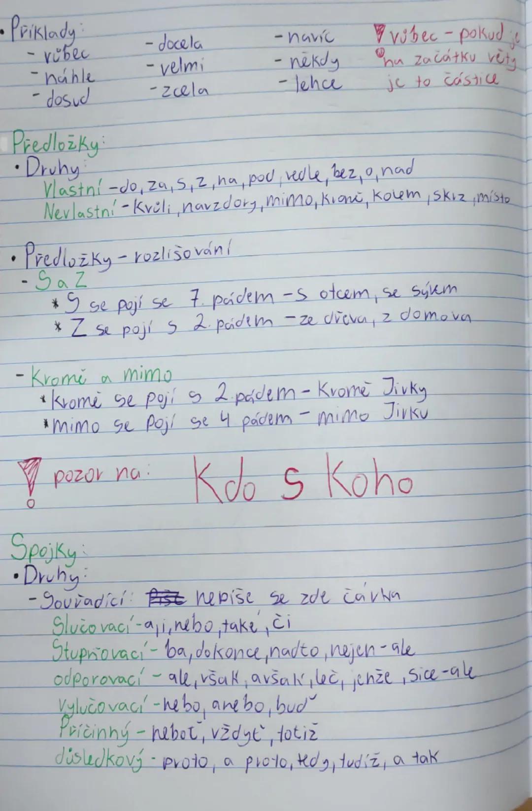 # Tvarosloví

* Podstatná jména:
  * Druhy:
    - Konkrétní (obecná) -neoznačují nic konkrétního
    - Vlastní - označují konkrétní osobu, z