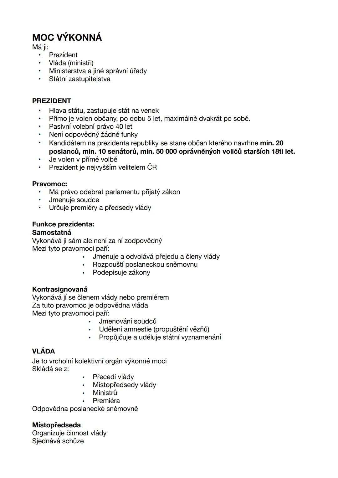 ## VĚŘEJNÁ SPRÁVA
## ZÁKLADNÍ POJMY
Karolína Čechová V4 OBSAH
Obsah
2
Základní Pojmy
3
Funkce Státu
3
Pasivní Volební Právo
4
Aktivní Volebn