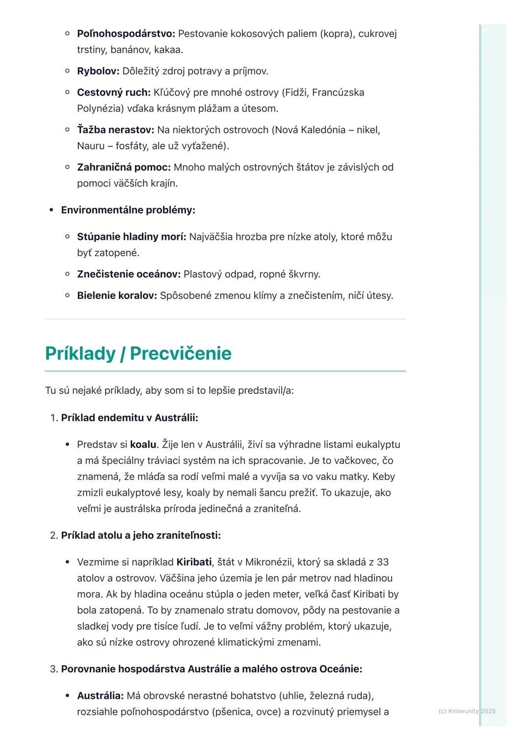 # Austrália a Oceánia

## Prehľad / Úvod

Takže, ideme sa pozrieť na Austráliu a Oceániu. Je to obrovský a veľmi
zaujímavý región, ktorý zah