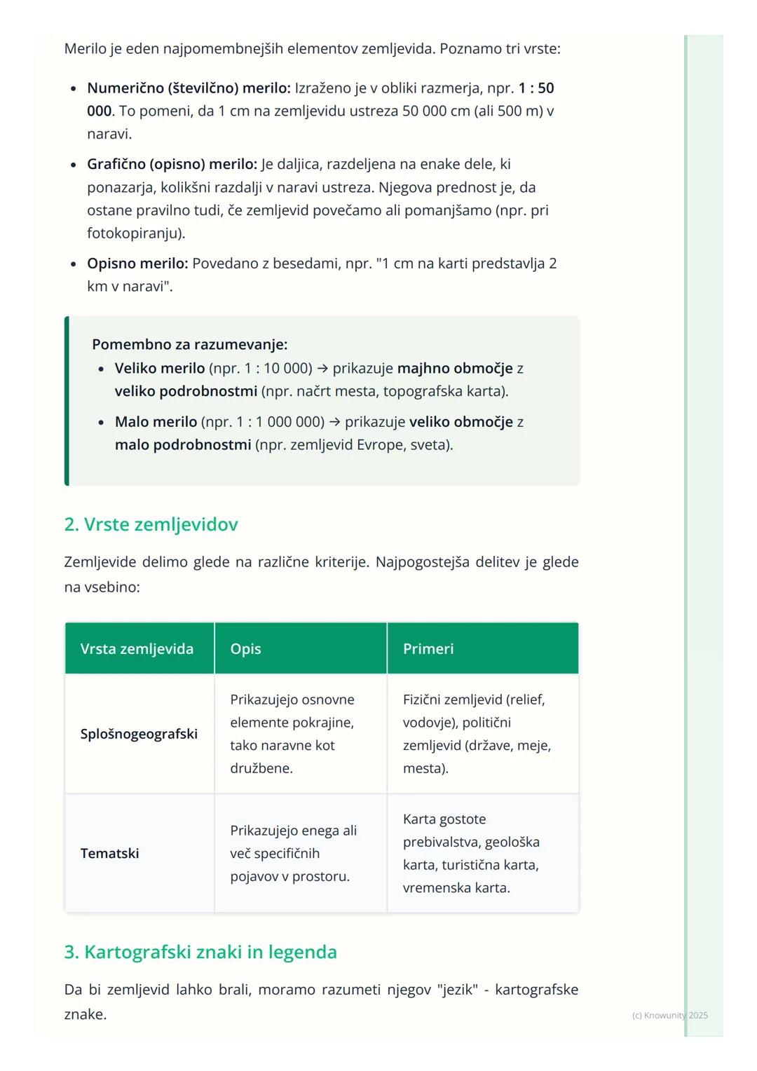 # Zemljevid in kartografija

Uvod v zemljevid in kartografijo

Zemljevid je pomanjšana in posplošena predstavitev Zemljinega površja ali
nje