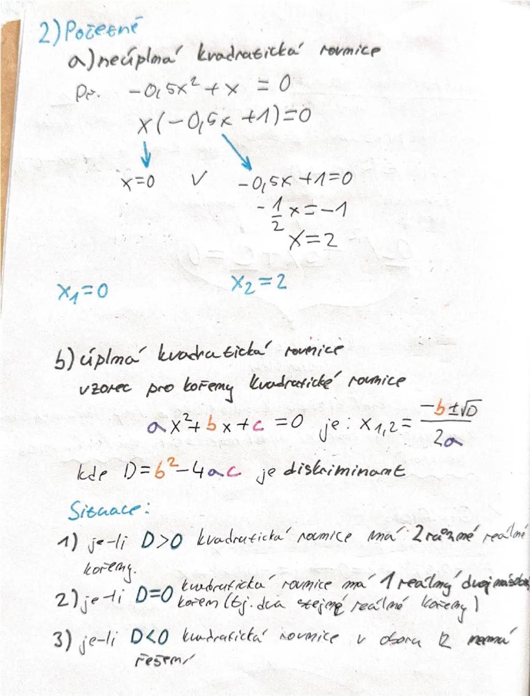 Kvadratické rovnice
-kvadratická roumice o jedné meznámé x
se nazývá každá rovmke, kterou lze elcuivademe-
mimi úpravami prevést ma tvar ax²