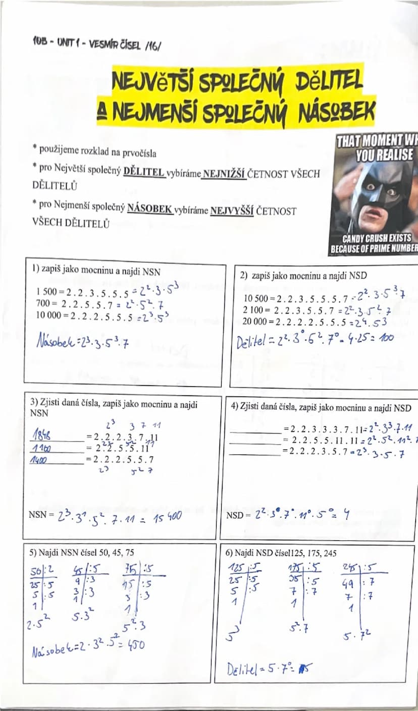 --- OCR Start ---
10B-UNIT1-VESMÍR ČÍSEL /15/
DĚLITELNOST
2
3
4
THANK
YOU
ALL
5
6
7
FOR
HAVING
NOT YOU
8
9
10
EASY
DIVISIBILITY
RULES
GNAKY 