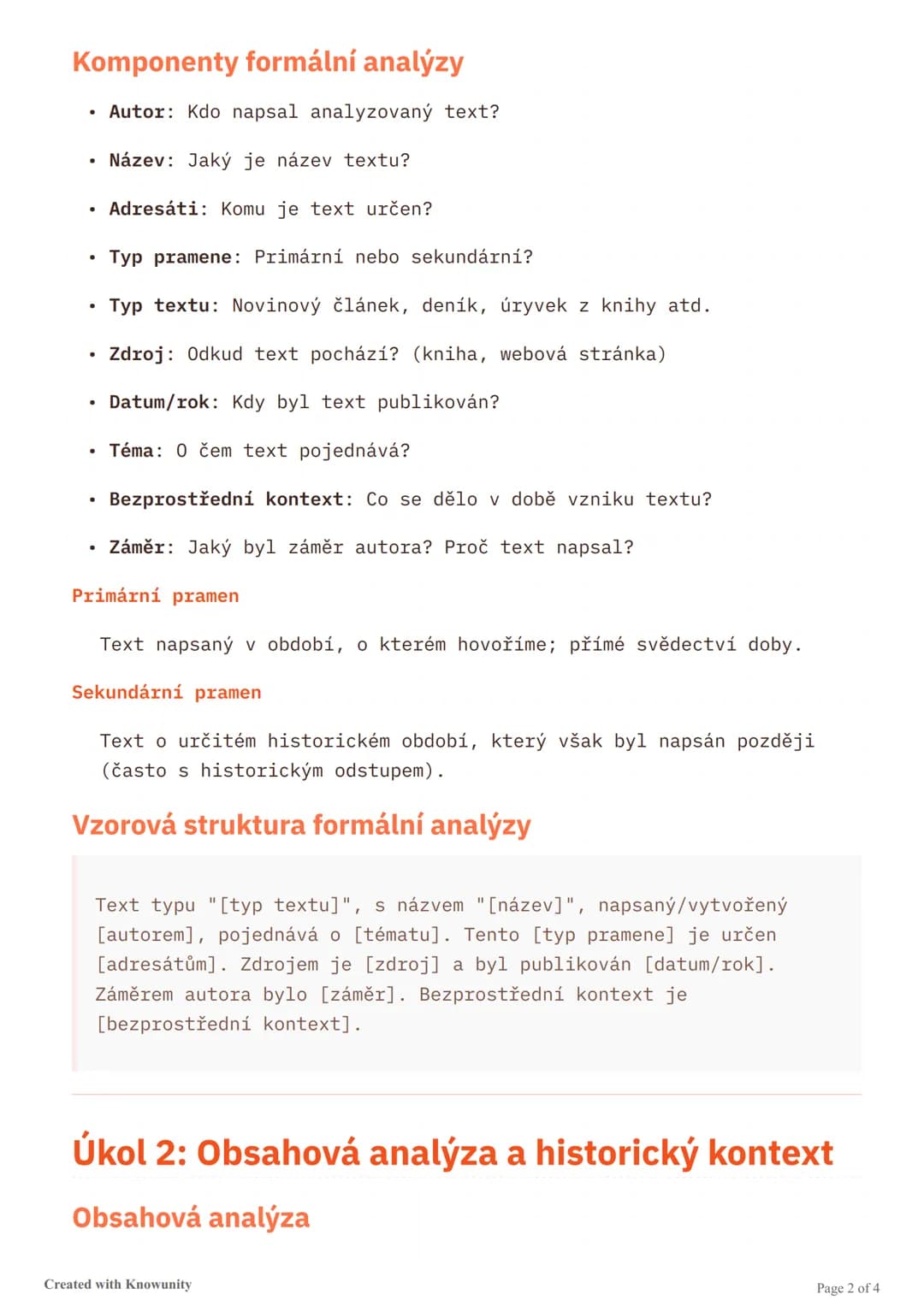 # Analytické dovednosti pro historické
zkušky

Přehled tří hlavních úkolů při historických zkouškách: formální
analýza, historický kontext a