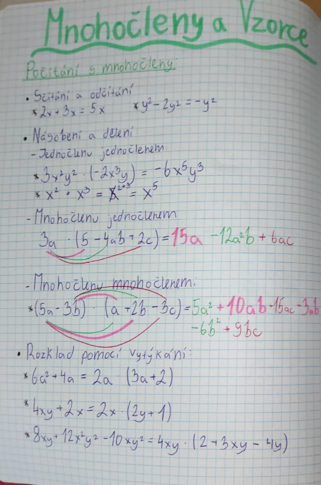 # Celá čísla, zlomky
# mocniny a odmocniny

Součet +
Rozdíl -
Podíl :
Součin ×

$(-2)^{2} = 4$
$-2^{2} = -4$

# Pravidla $a^{m}$:

| a | m |