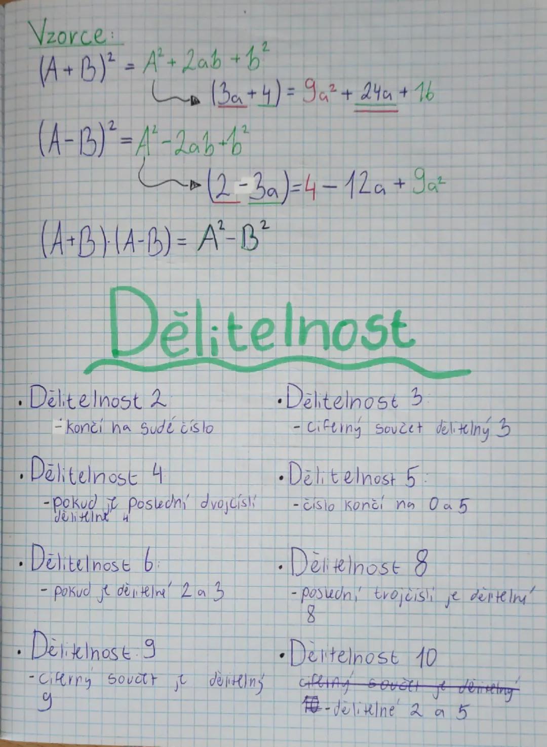 # Celá čísla, zlomky
# mocniny a odmocniny

Součet +
Rozdíl -
Podíl :
Součin ×

$(-2)^{2} = 4$
$-2^{2} = -4$

# Pravidla $a^{m}$:

| a | m |