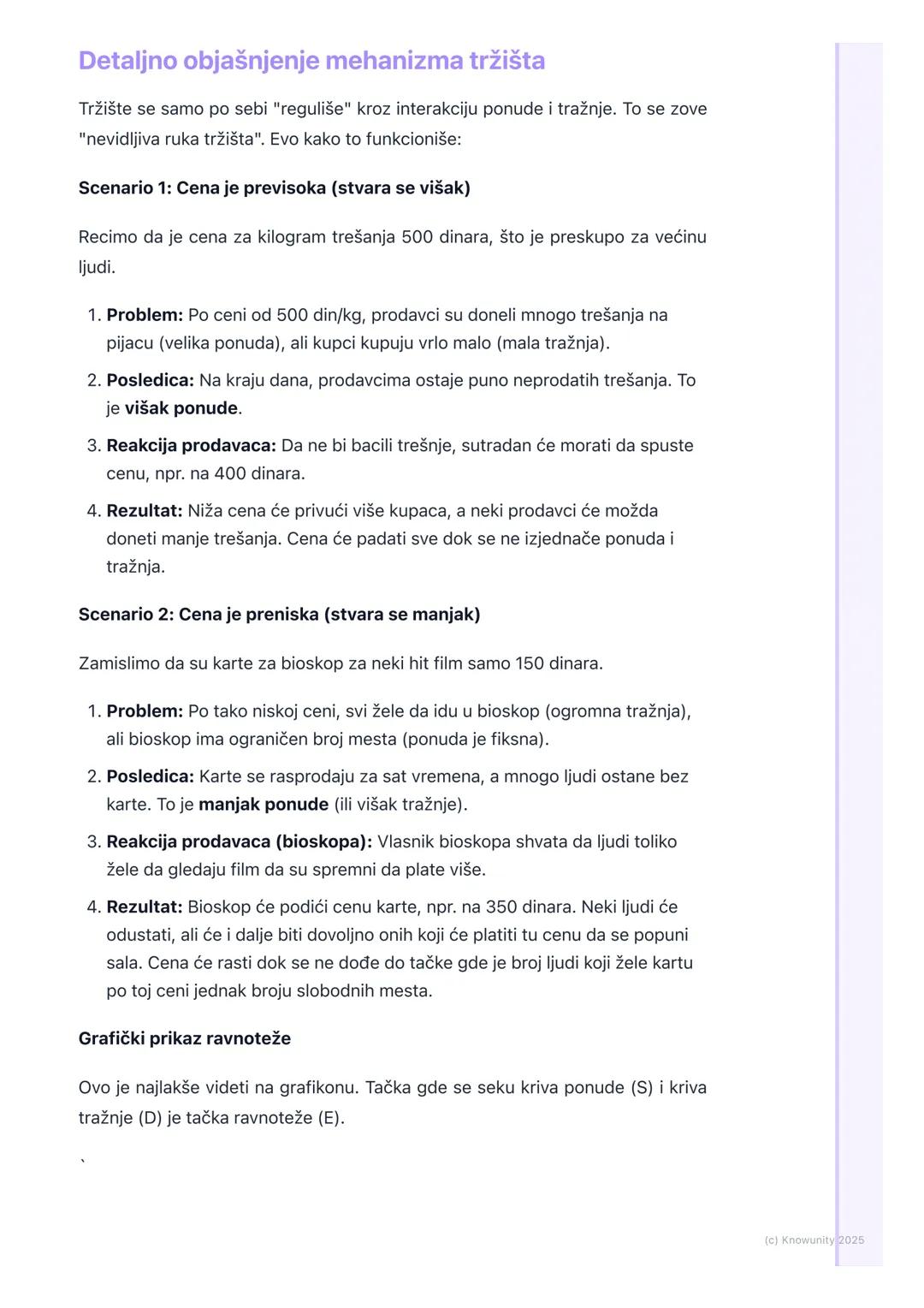 # Tržišna Ravnoteža i Formiranje
Cena

Uvod u tržišnu ravnotežu

Tržište je kao neka vrsta vage. Sa jedne strane su kupci (mi) koji traže ro