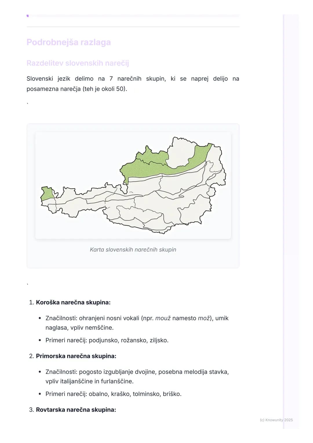 # Slovenska narečja in
pokrajinske različice

Uvod v slovenska narečja

Slovenščina je izjemno narečno razčlenjen jezik, sploh glede na majh