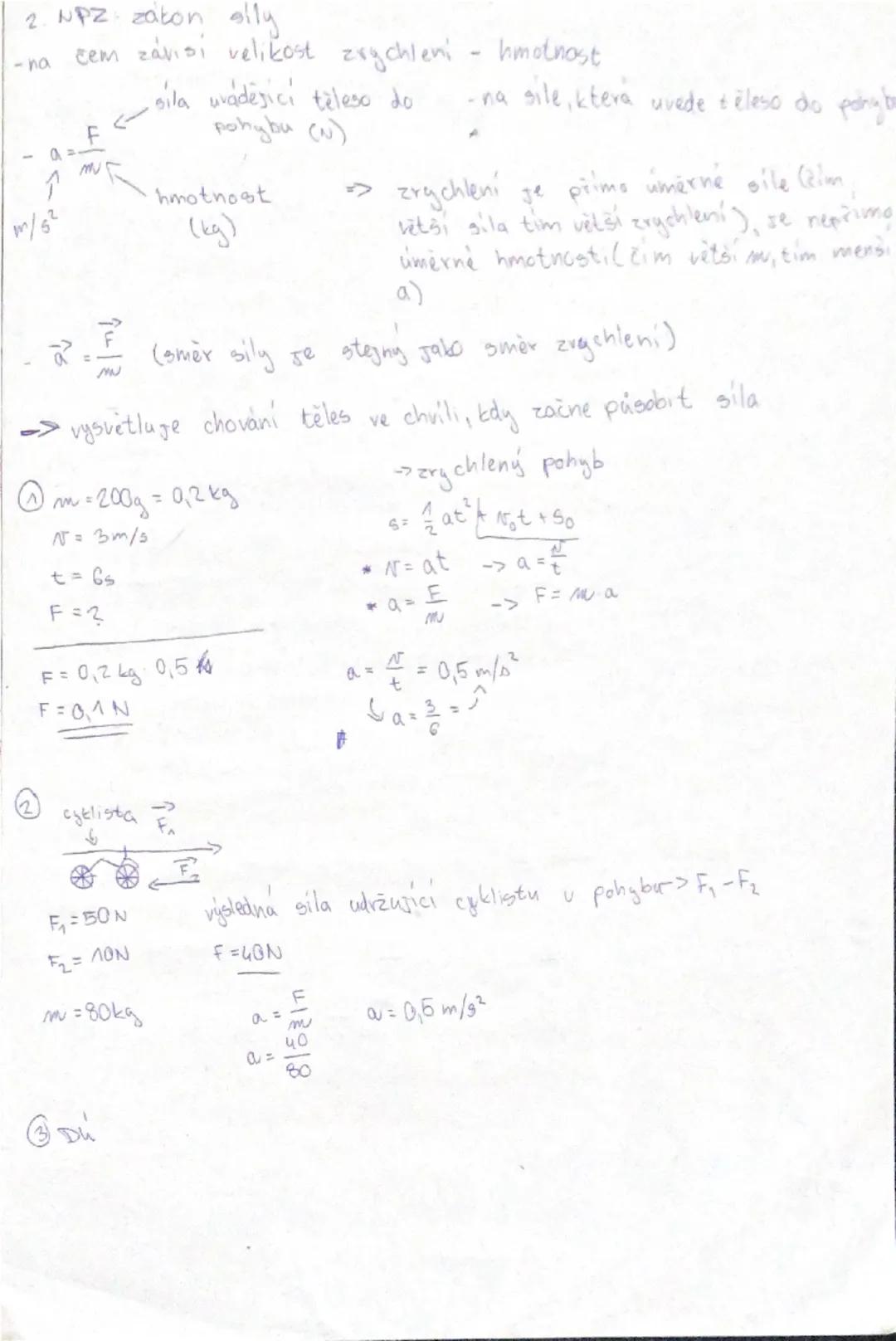 --- OCR Start ---
DYNAMIKA
podobor mechaniky, zabývá se pohybem (otázka, proz?)
- zákl. veličina, sila (F)- vektorová veličina
2J-newton (N)
