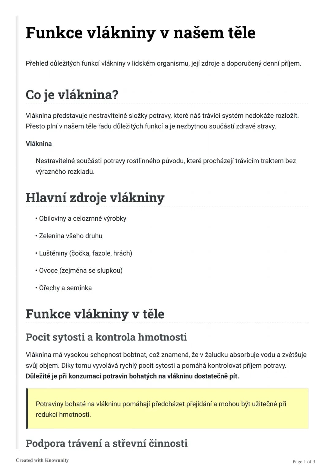 # Funkce vlákniny v našem těle

Přehled důležitých funkcí vlákniny v lidském organismu, její zdroje a doporučený denní příjem.

# Co je vlák