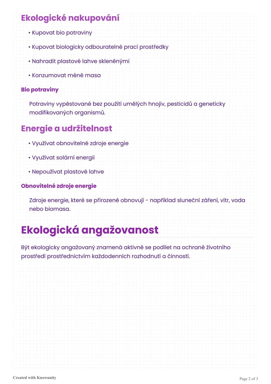 # Ochrana životního prostředí a
ekologická angažovanost

Přehled základních pojmů a praktických kroků k ochraně životního prostředí a
ekolog