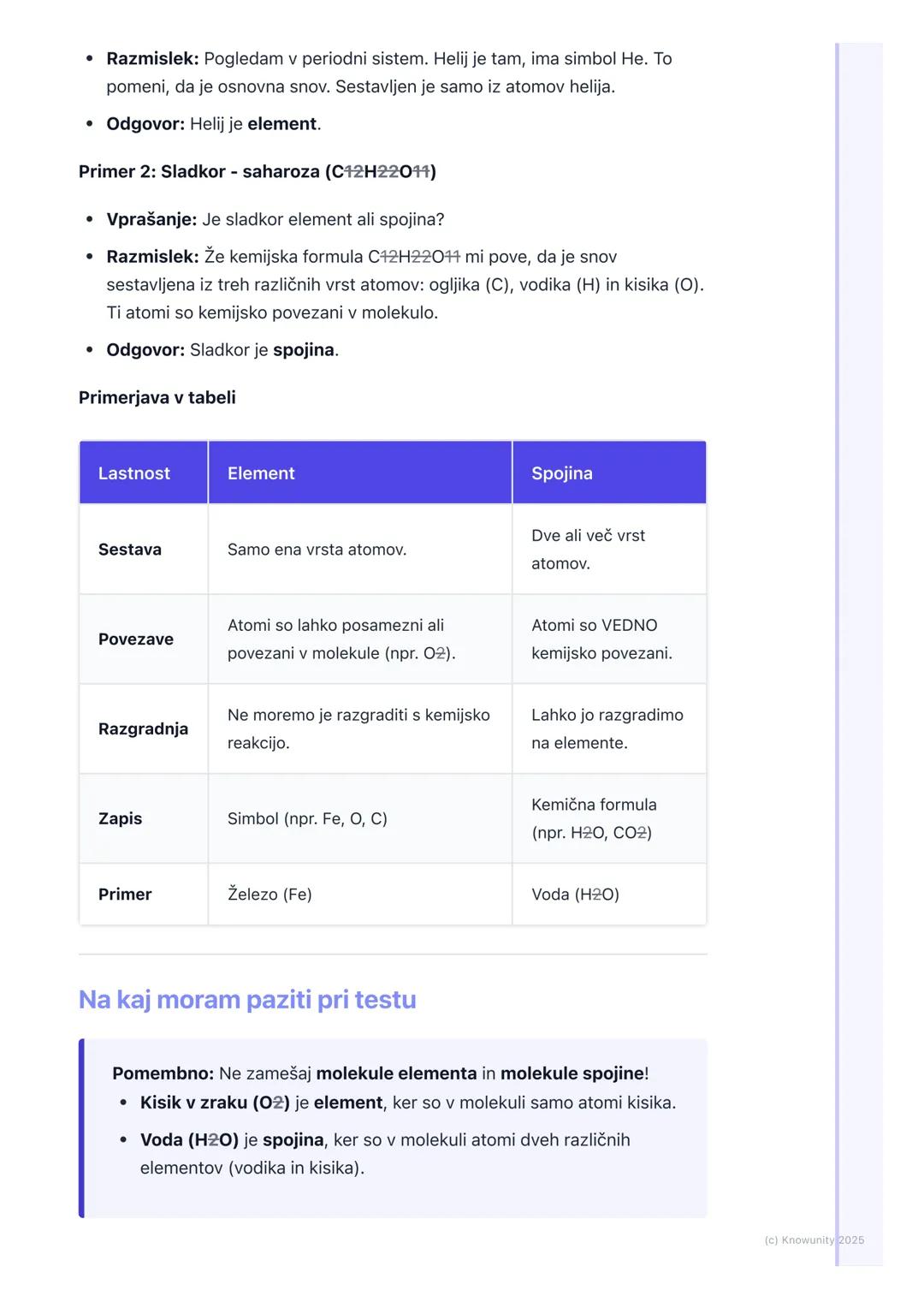 # Čiste snovi (elementi in
spojine)

Uvod v čiste snovi

Snovi okoli nas lahko razdelimo v dve veliki skupini: zmesi in čiste snovi.
Zmesi s