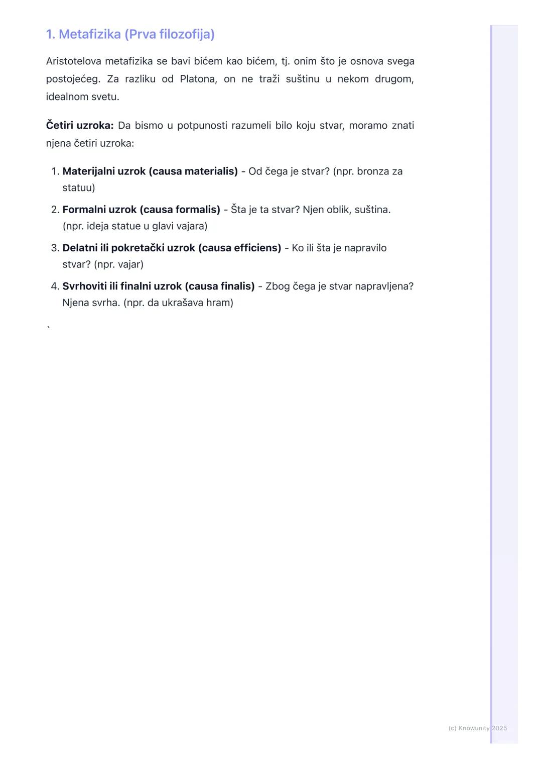 # Aristotel

Uvod i opšte crte

Aristotel (384-322 p.n.e.) je bio Platonov učenik, ali je razvio sopstveni
filozofski sistem koji se u mnogo