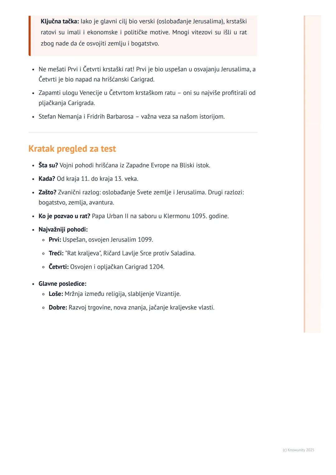 # Krstaški ratovi

## Uvod u krstaške ratove

Krstaški ratovi su bili veliki vojni pohodi koje su vodili hrišćani iz zapadne Evrope,
uglavno