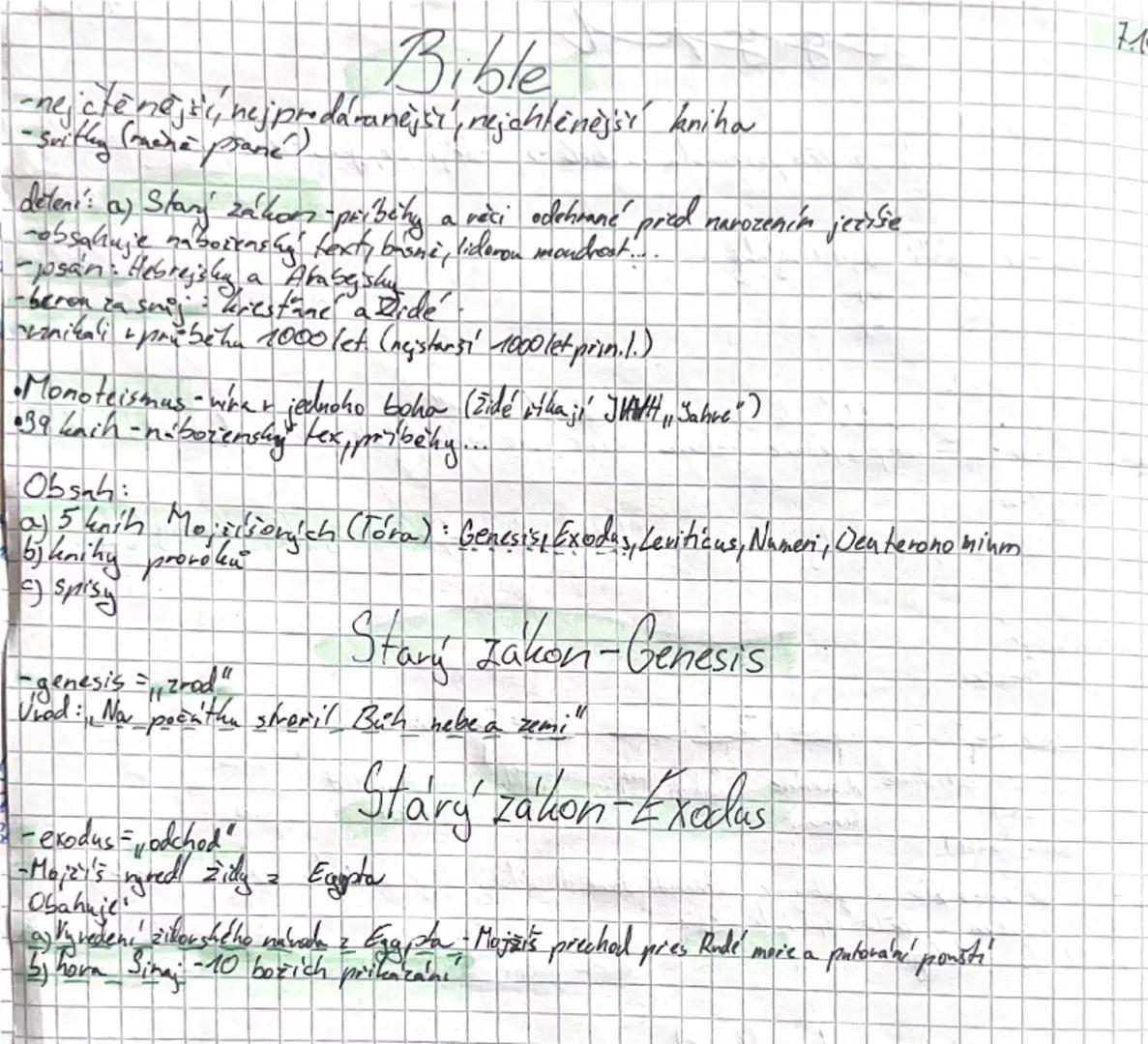 # Bible
-nejčtenější, nejpředávanější, nejvlivnější kniha
-svatý (média psané)
dělení: a) Starý zákon - příběhy a věci odehrávající před nar