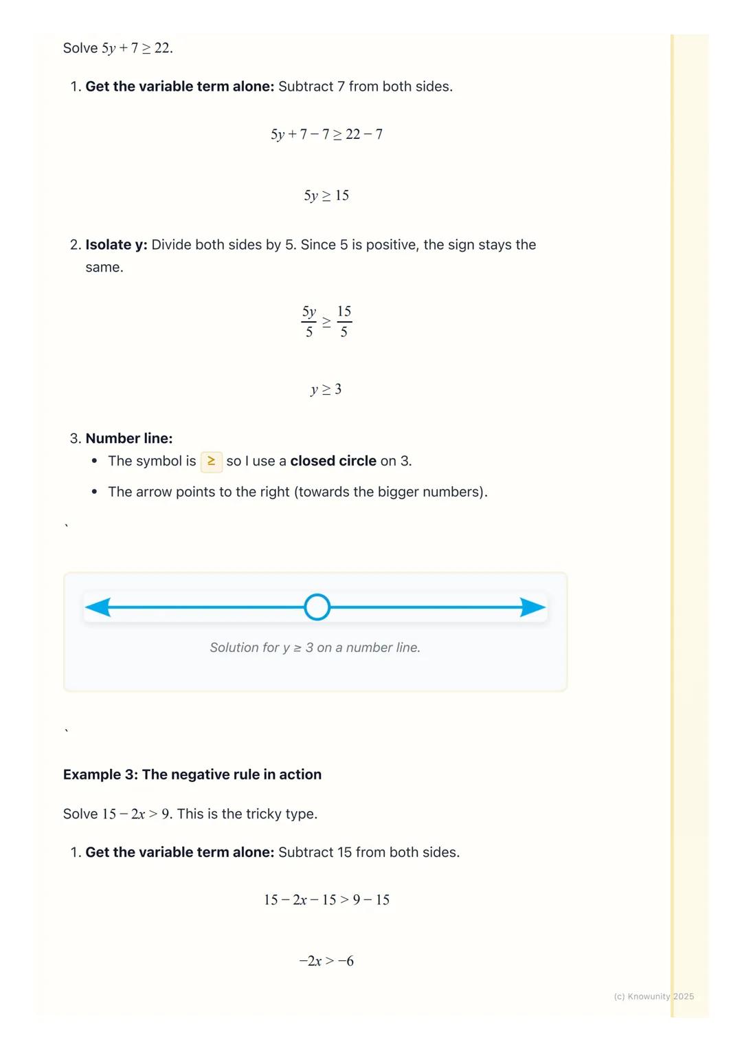 # Solving Linear Inequalities

## What are linear inequalities?

An inequality is a mathematical statement that says two values are not equa