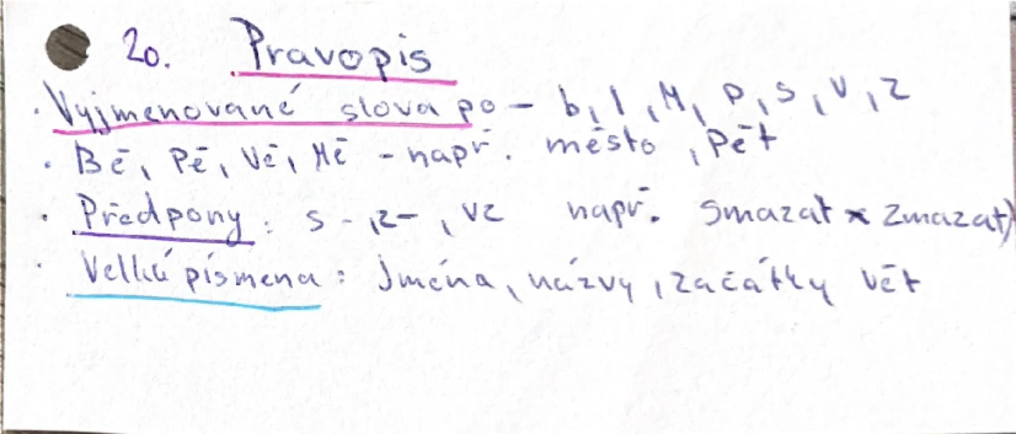 3. Lajména
= zastupují podstatné jména
- osobní: - já
- ty
- on
- ona
- ono
- my
- vy
- oni
•Privlastňovací:
- môj
- tvoj
- váš
•Ukazovací:
