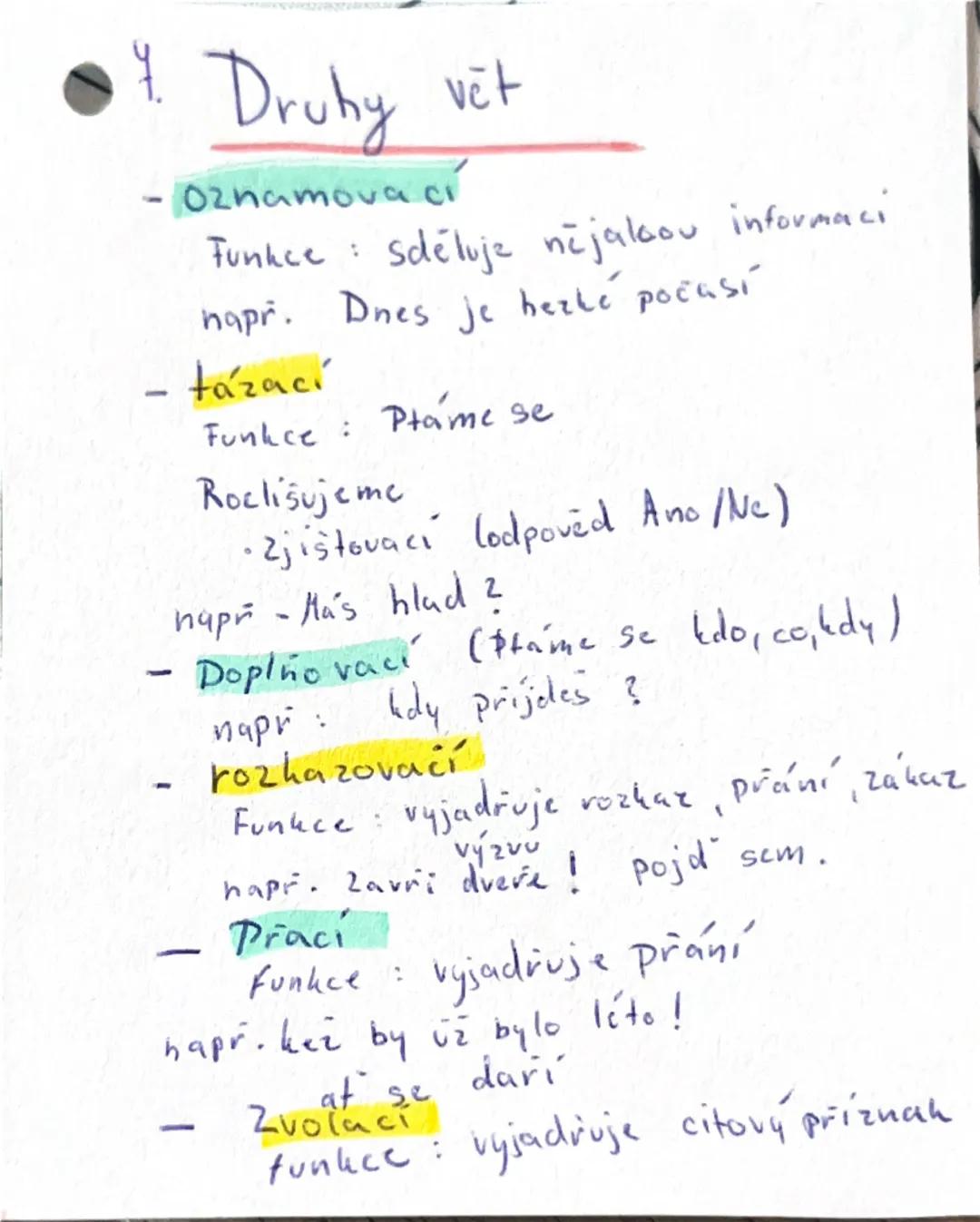 3. Lajména
= zastupují podstatné jména
- osobní: - já
- ty
- on
- ona
- ono
- my
- vy
- oni
•Privlastňovací:
- môj
- tvoj
- váš
•Ukazovací:
