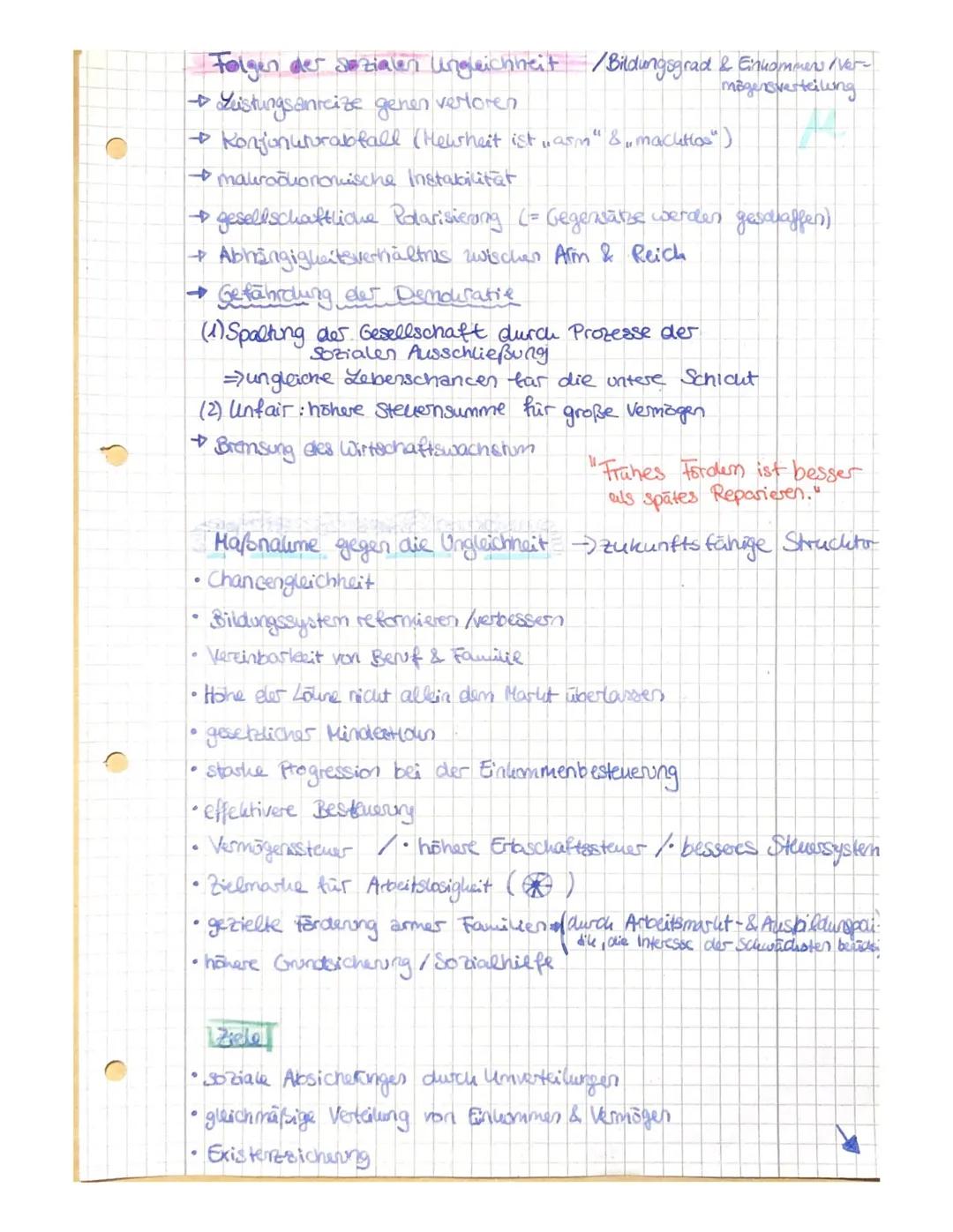 # Soziale Ungleichheit

Lo Definition: Soziale Ungleichheit

• dauerhaft ungleiche Verteilung von Ressourcen, die
im Rahmen einer Gesellscha