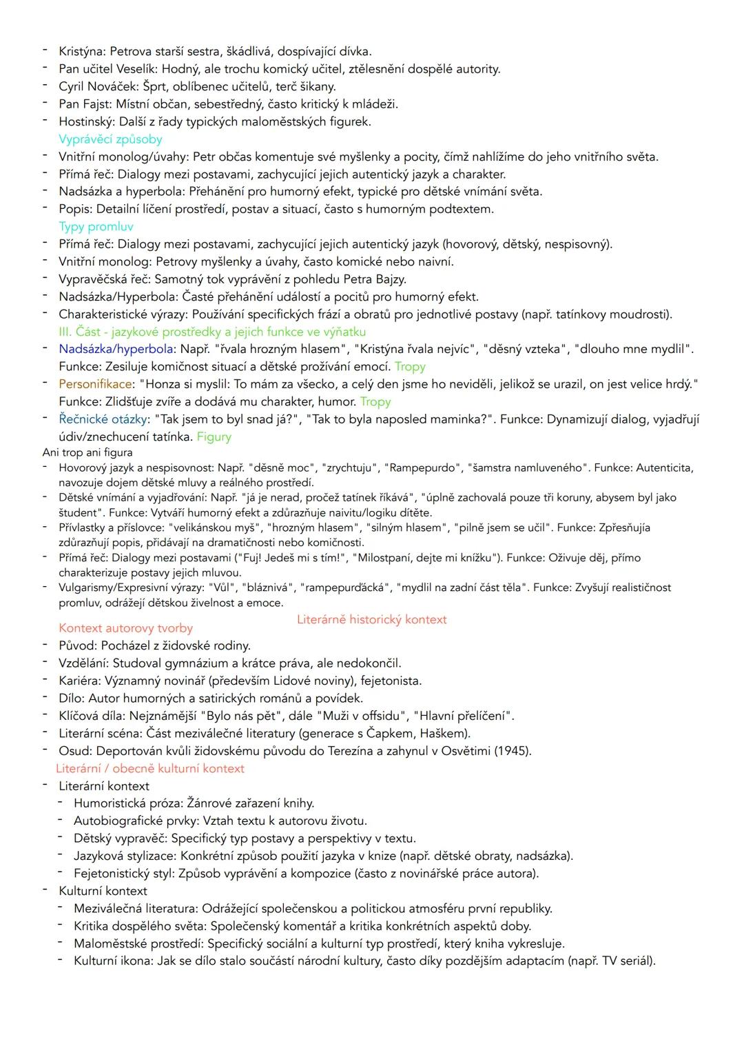 ## Karel Poláček - Bylo nás pět - str 50

Jednou jsme takhle seděli u oběda a měli jsme škubánky s mákem, já je nerad, pročež tatínek říkává