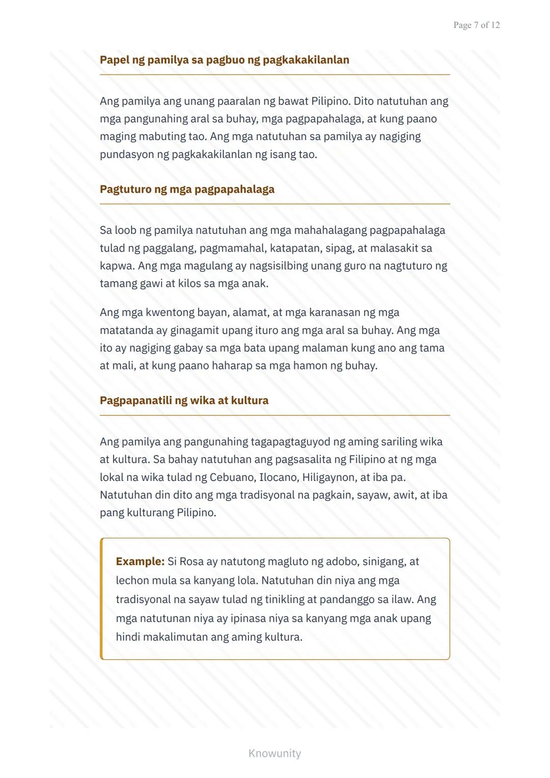 # Pagpapahalaga sa Kultura at Tradisyon: Kahalagahan ng Pamilyang Pilipino

Pag-aaral sa mahahalagang papel ng pamilya sa kultura ng Pilipin