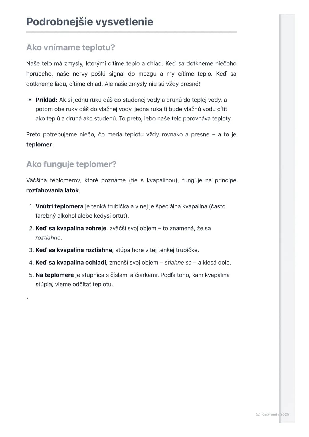 # Čo je teplota?

## Úvod - čo je teplota?

Teplota je jedna z najdôležitejších vecí, o ktorých sa budeme učiť vo fyzike. Je
to vlastne spôs