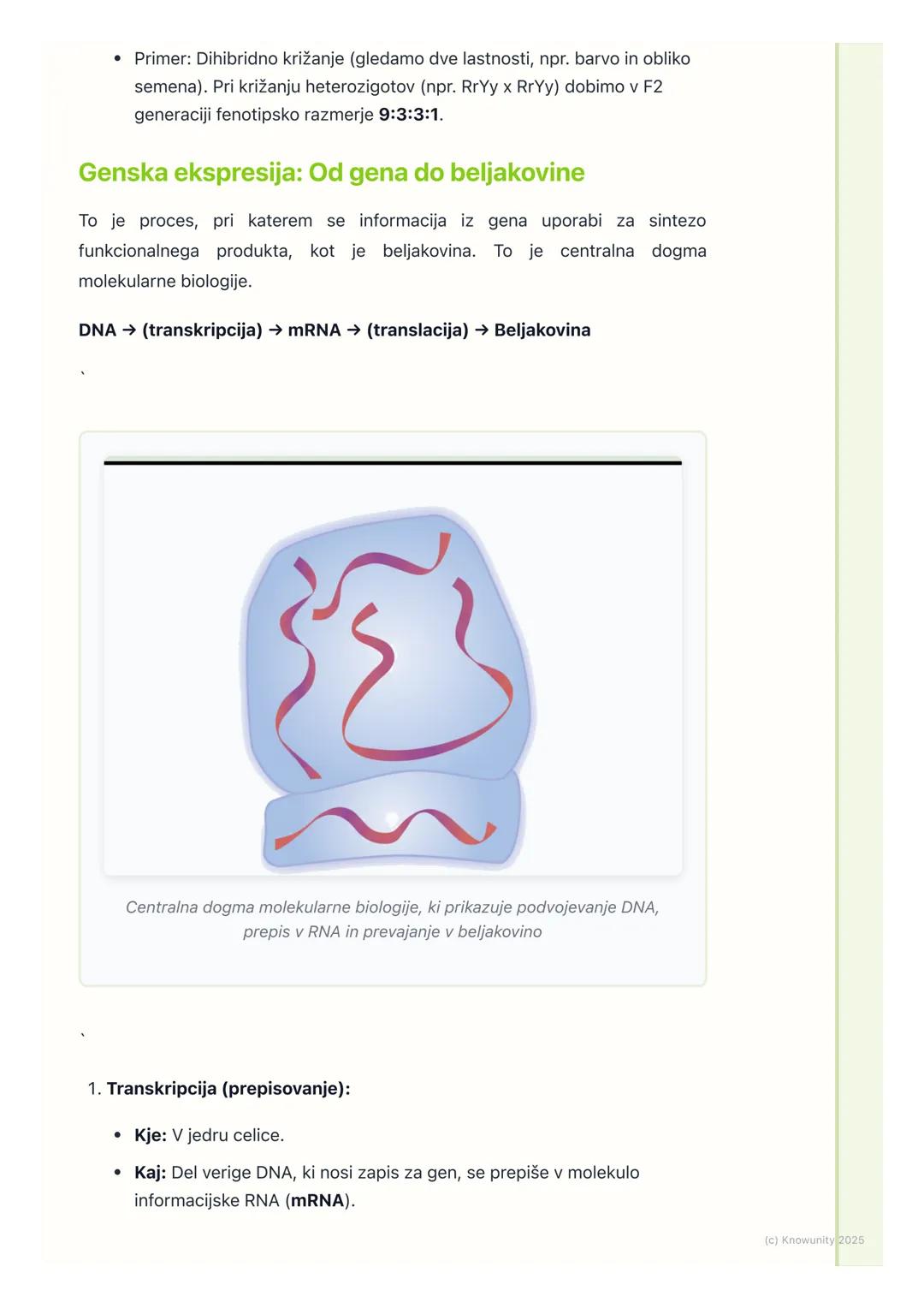 # Genetika in dedovanje

## Uvod v genetiko in dedovanje

Genetika je veda o dedovanju in spremenljivosti organizmov. Ukvarja se s tem,
kako