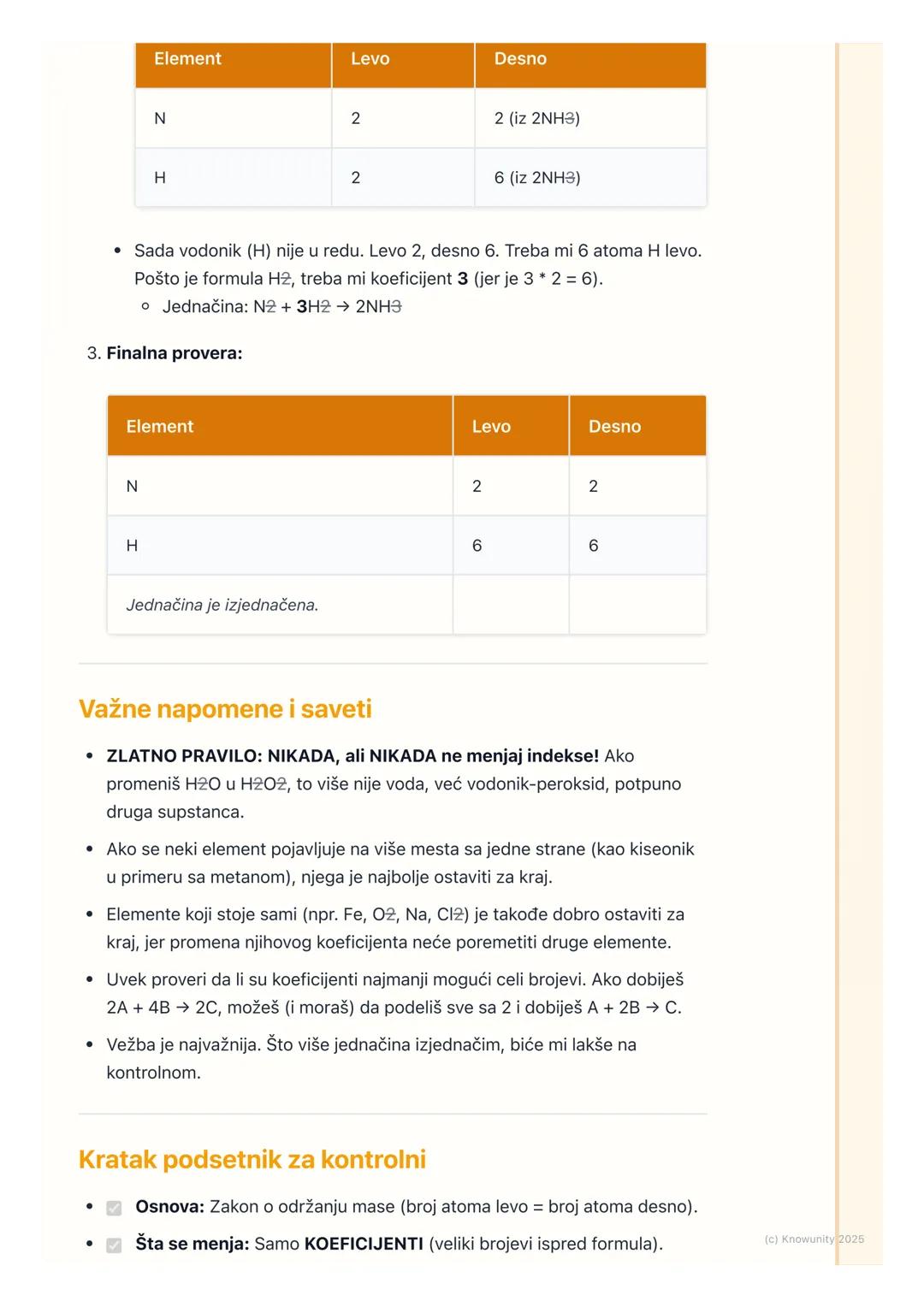 # Izjednačavanje hemijskih
jednačina

Uvod u izjednačavanje jednačina

Hemijska jednačina je kao recept za hemijsku reakciju. Pokazuje nam k