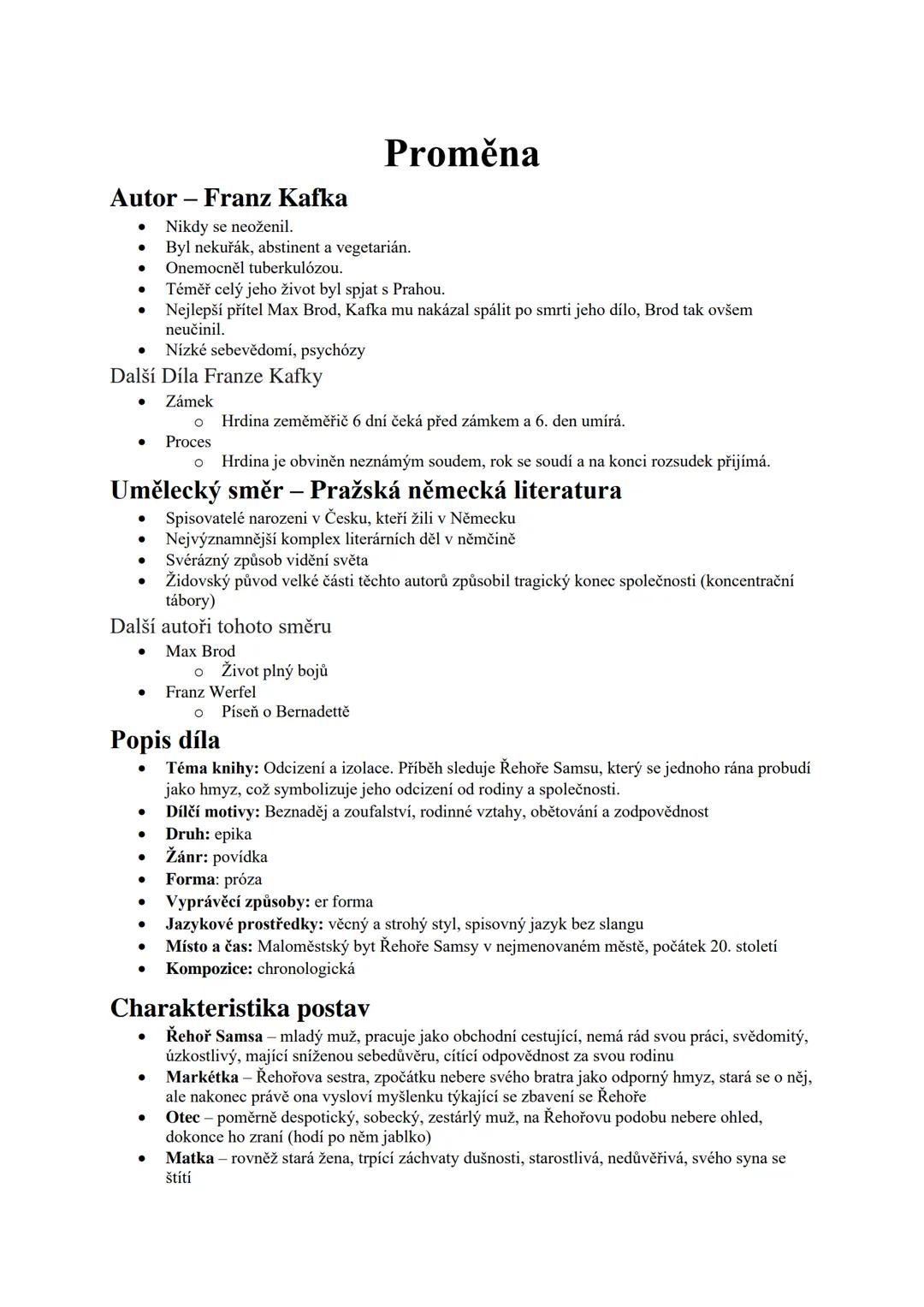 Proměna (Kafka)