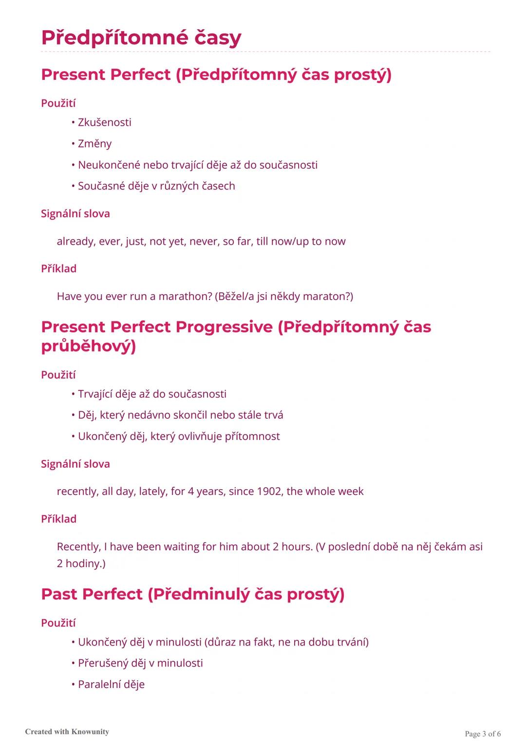 Přehled anglických časů
Kompletní přehled anglických časů s vysvětlením jejich použití, signálními slovy a příklady
pro snadné pochopení a u