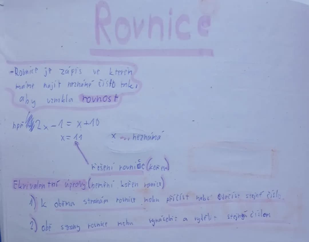 Rovnice