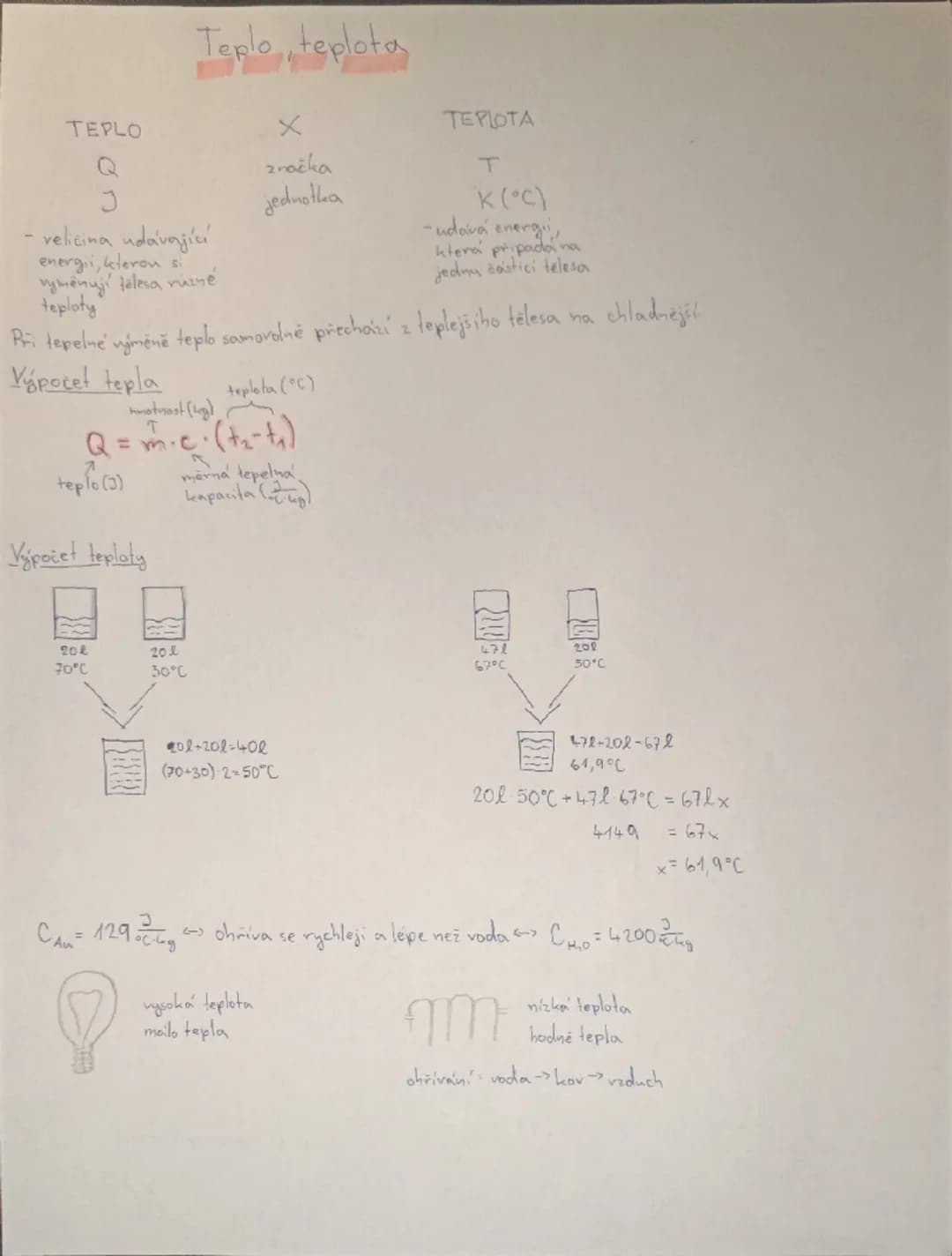 # TEPLO
Teplo, teplota

TEPLOTA

Q

X
značka
jednotka
T
K (°C)
J
- veličina udávající
energii, kterou si
rymenují telesa nazné
teploty
-udai