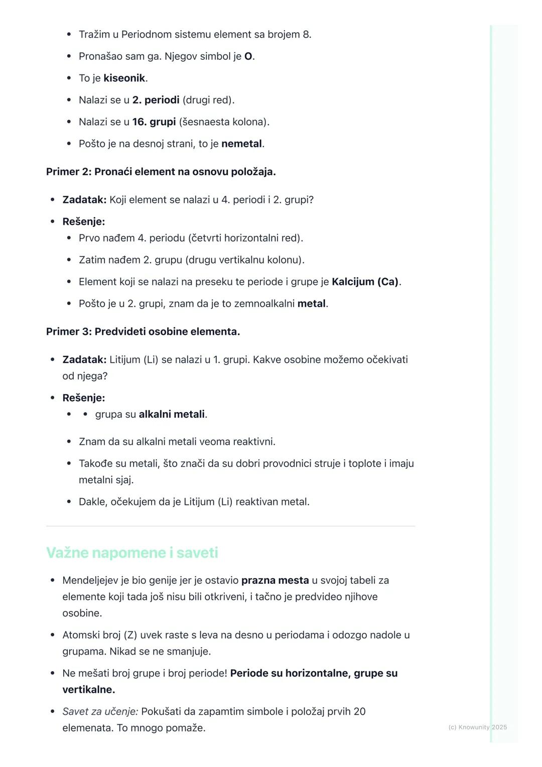 # Periodni sistem elemenata
(uvod)

Šta je Periodni sistem elemenata?

Periodni sistem elemenata je kao velika, organizovana tabela u kojoj 