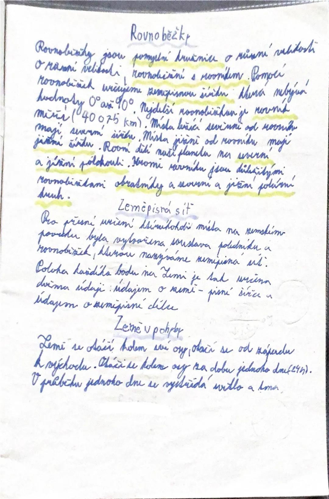 Rovnoběžky
Rovnoběžky jsou pomyslné kružnice o různém, velikosti
o rovníku. Pomocí
Rovník
Rovnoběžek určujeme zeměpisnou šířku. Délka měřítk