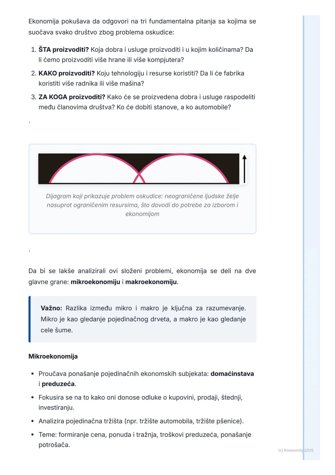 # Šta je ekonomija?

Uvod u pojam ekonomije

Ekonomija je svuda oko nas, od cene hleba u prodavnici do odluke države o
izgradnji novog autop