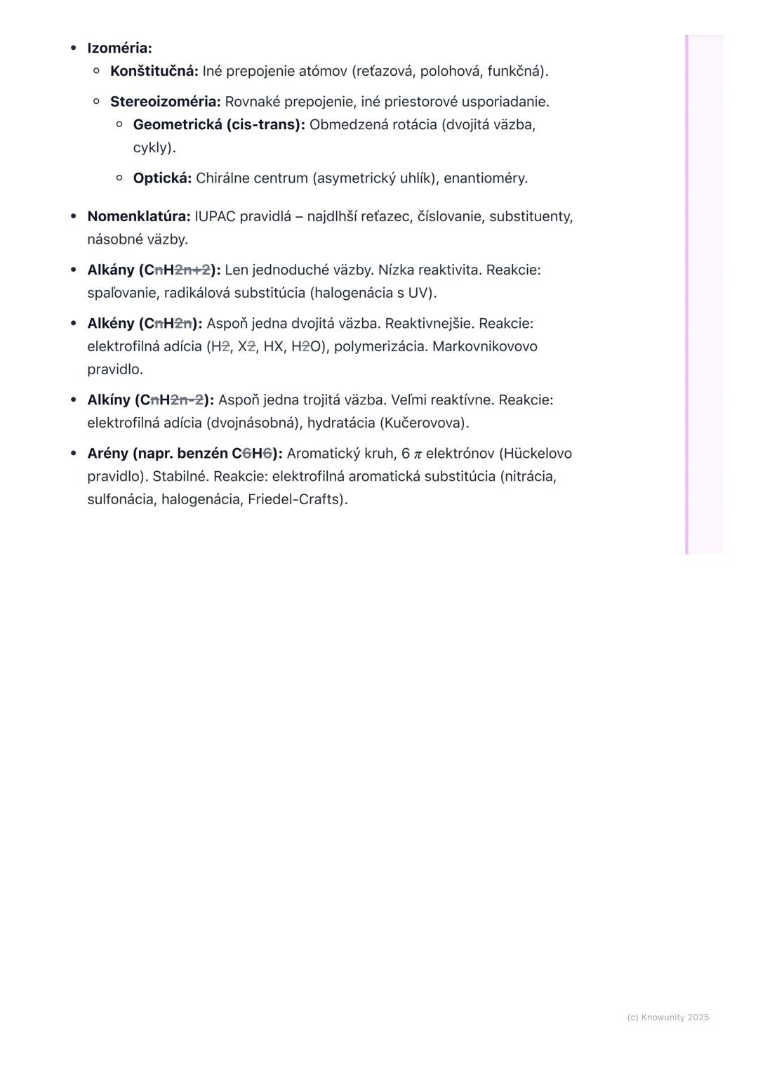 # Základy organickej chémie a
uhľovodíky

Prehľad / Úvod do témy

Organická chémia je obrovská a fascinujúca oblasť chémie, ktorá sa zaoberá