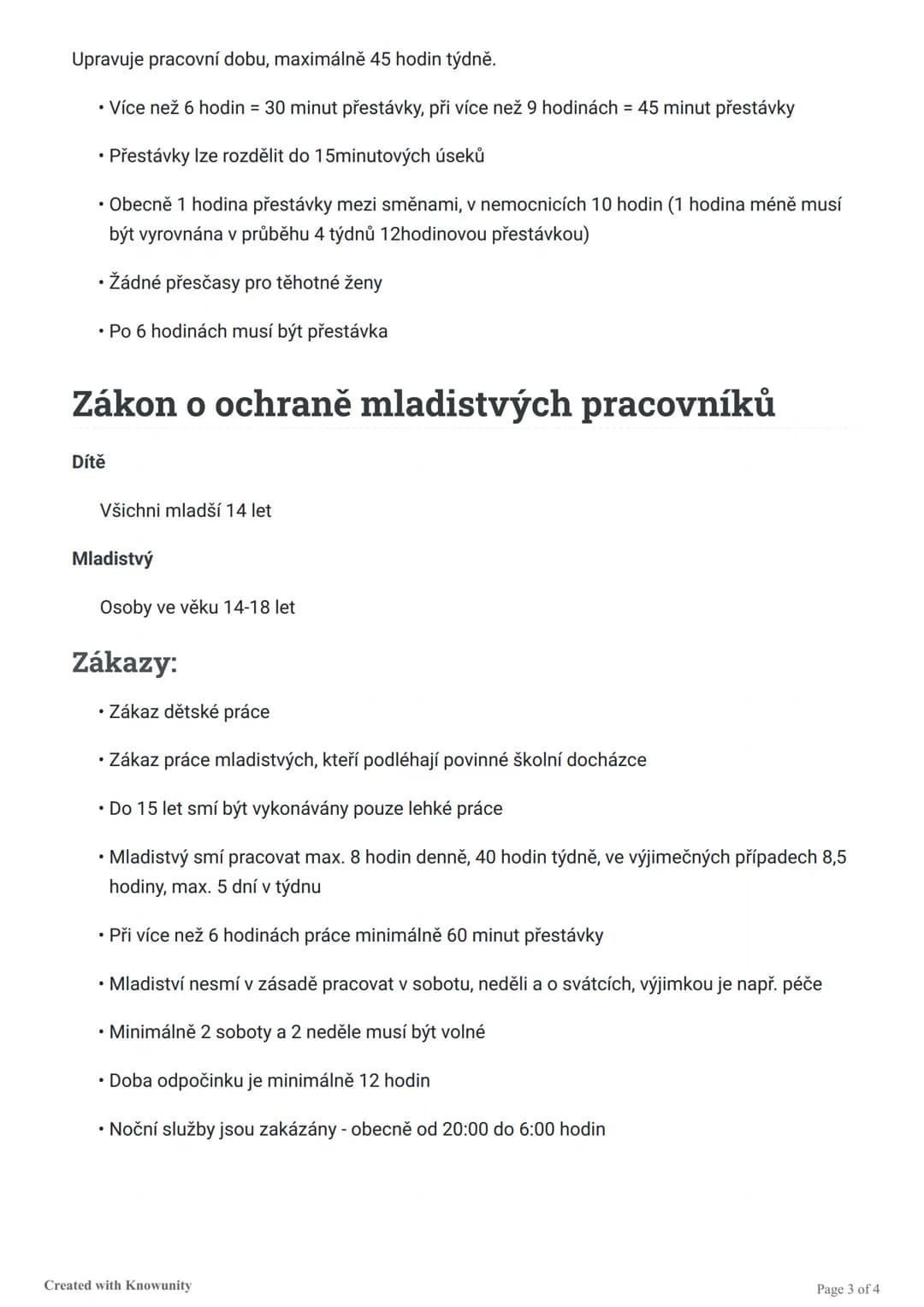 # Základy pracovního práva

Zákon o bezpečnosti práce v České republice se zaměřuje na zlepšení a ochranu bezpečnosti a
zdraví zaměstnanců, 