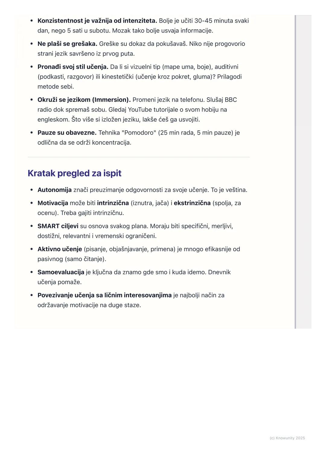 # Razvoj samostalnog učenja i
motivacije

Uvod u samostalno učenje i motivaciju

Samostalno ili autonomno učenje je sposobnost da preuzmem k