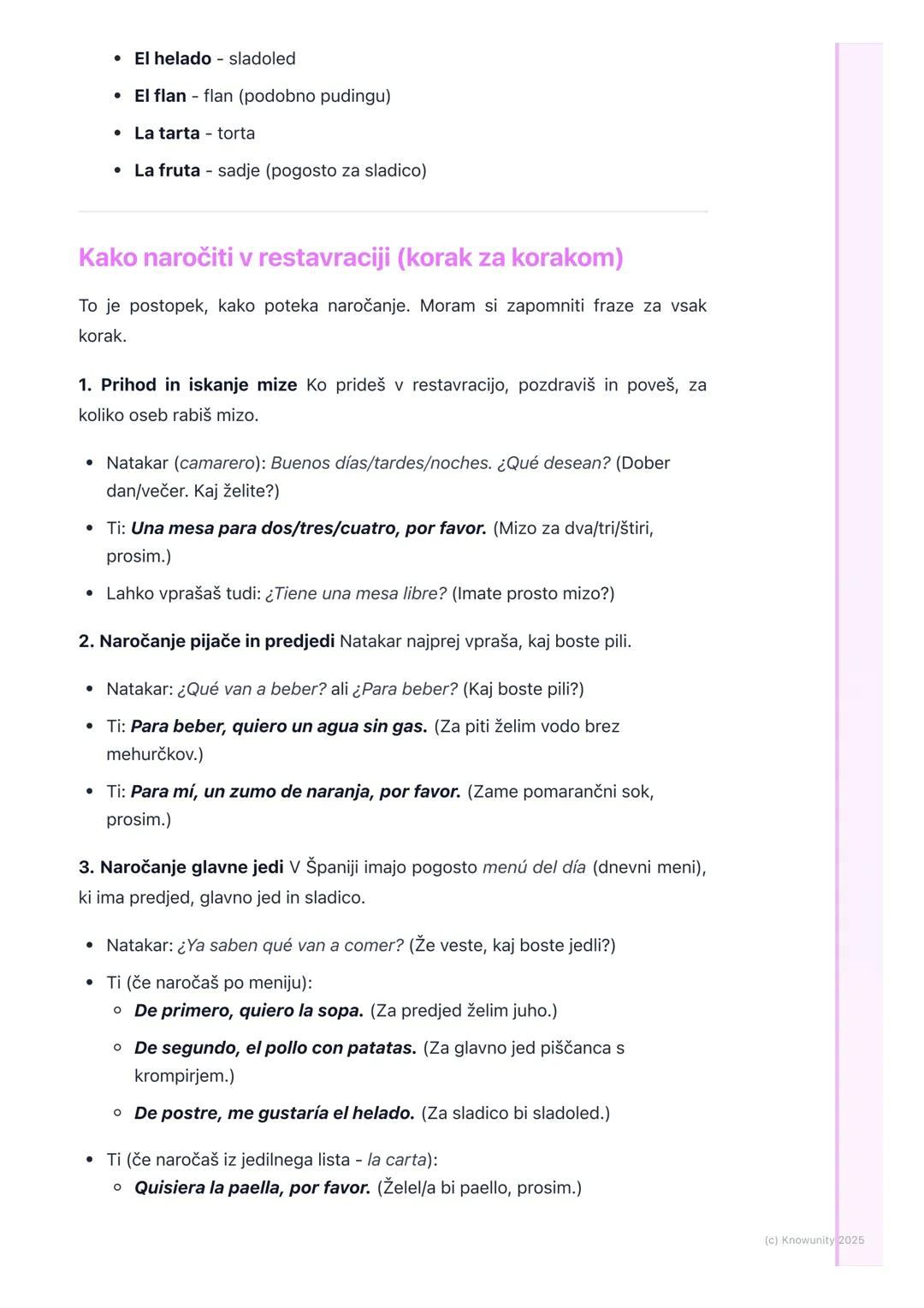 # Hrana, pijača in naročanje v
restavraciji

Osnove o hrani in naročanju

To je ful pomembna tema, ker jo rabimo v vsakdanjem življenju, spl