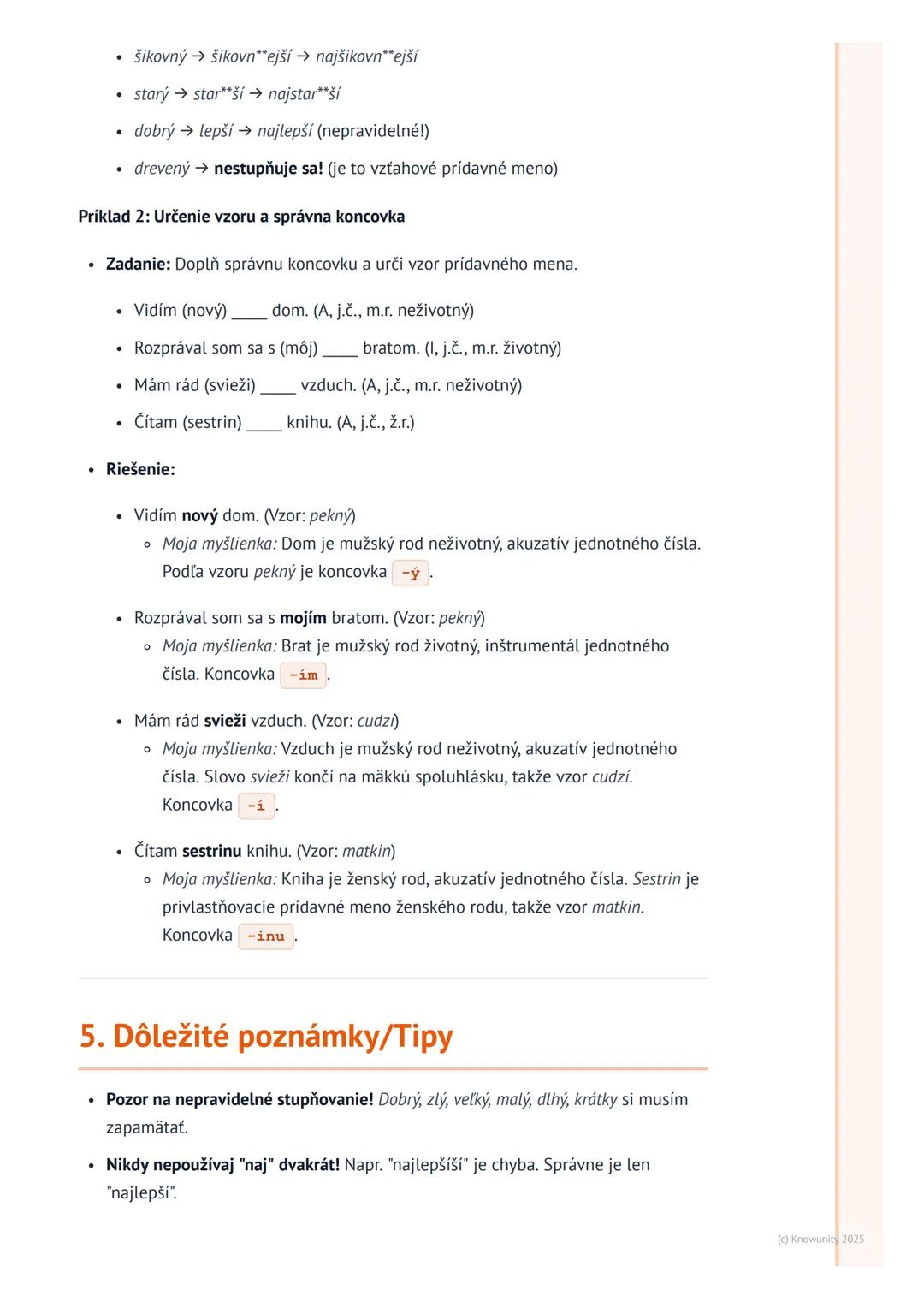 # Prídavné mená

## 1. Úvod do prídavných mien

Prídavné mená sú veľmi dôležité slová v slovenčine. Pomáhajú nám opisovať
podstatné mená čiž