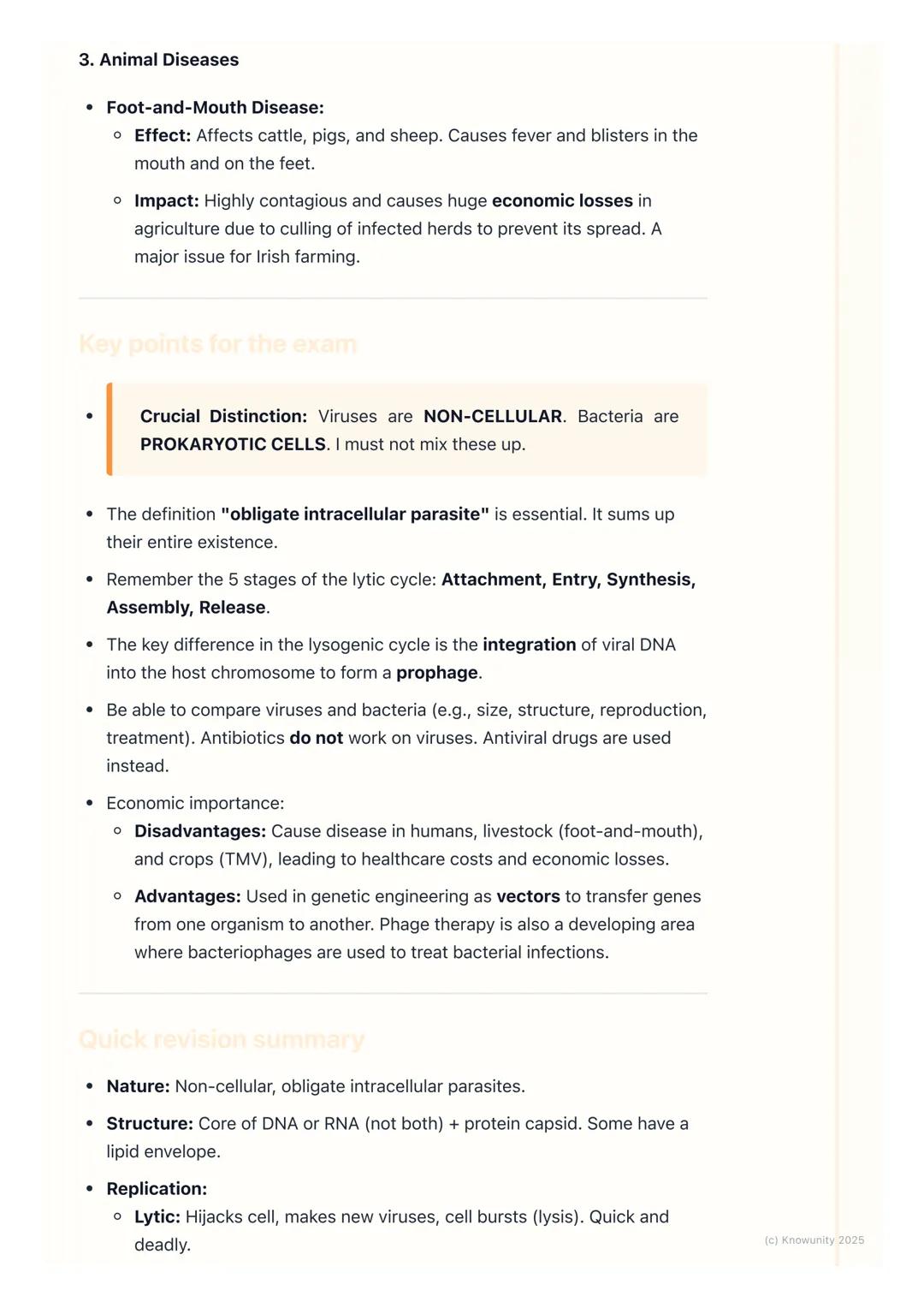 # Viruses

Introduction to viruses

Viruses are tiny, non-cellular particles that are on the borderline between living
and non-living. They 