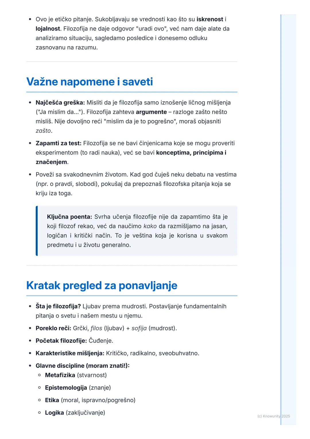 # Šta je filozofija?

# Šta je uopšte filozofija?

Filozofija nije samo učenje gomile imena i datuma. To je više kao veština,
način razmišlj