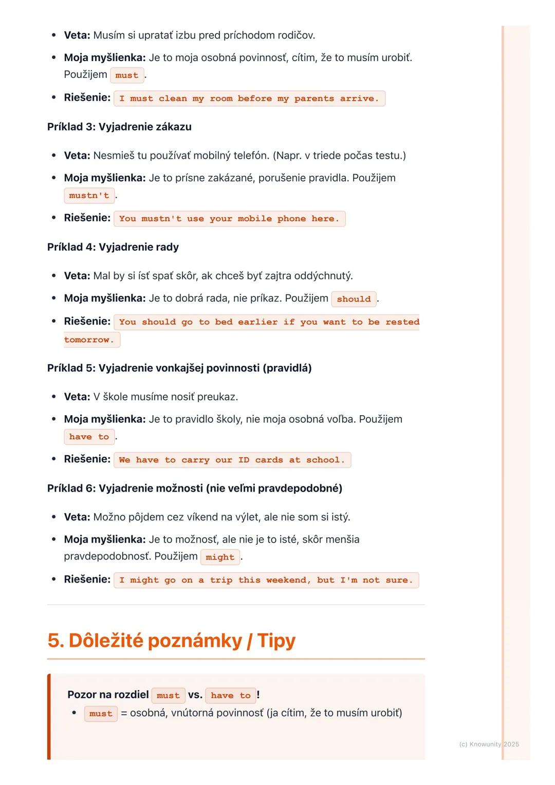 # Modálne slovesá (Modal
Verbs)

1. Prehľad modálnych slovies

Modálne slovesá sú v angličtine super dôležité! Sú to také špeciálne slovesá,