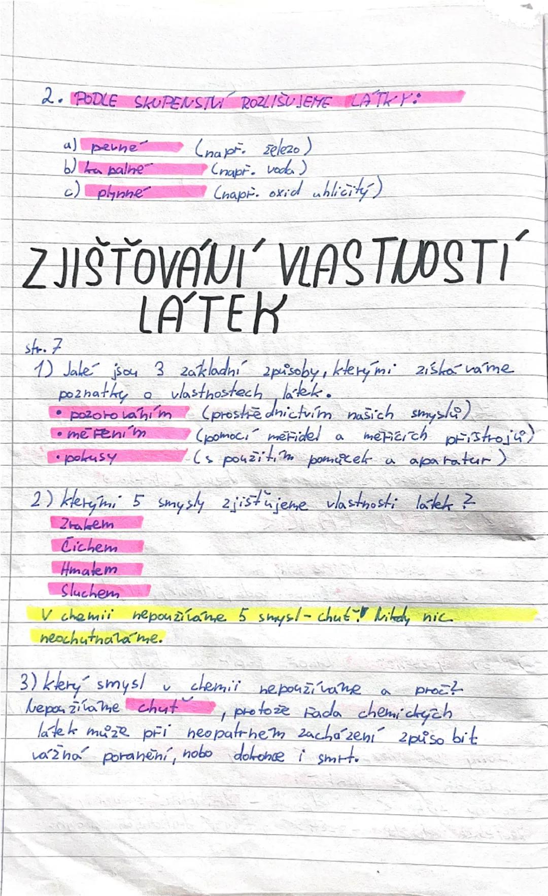 # LÁTKY A TĚLESA

Předměty, které nás obklopují, jsou tělesa různých tvarů, velikostí a funkcí.

Tato tělesa jsou vyrobena a složena z látek
