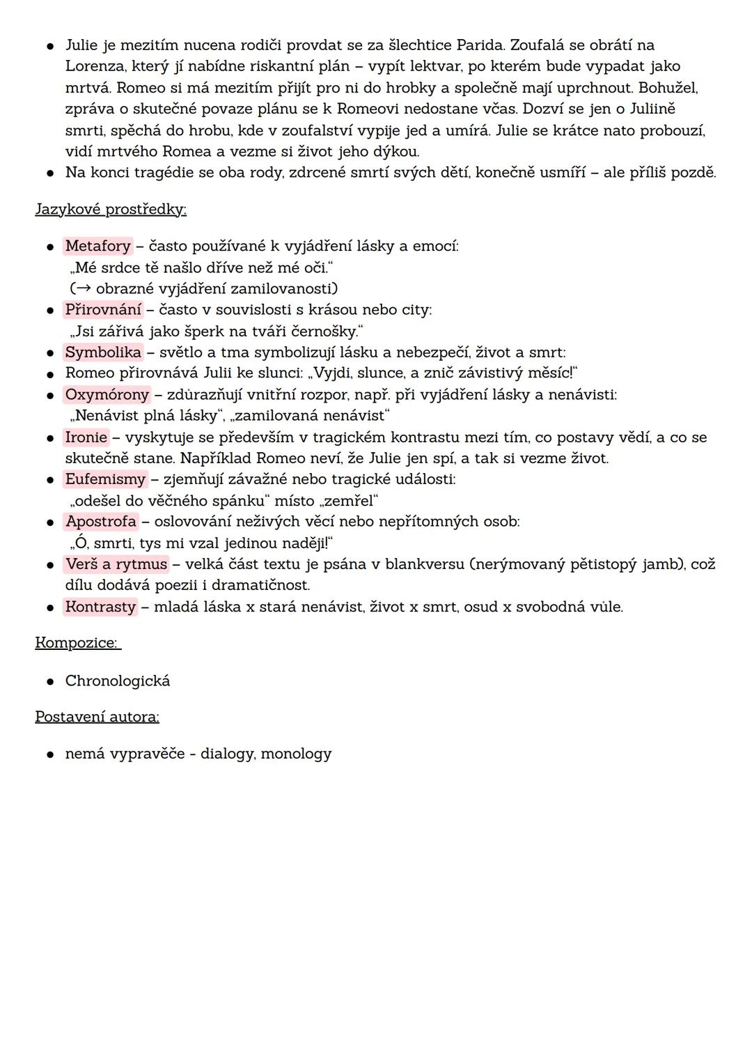 # Romeo a Julie

Autor:

*   William Shakespeare

Téma:

*   Osudová láska dvou mladých lidí z nepřátelských rodin, která kvůli nenávisti,
 