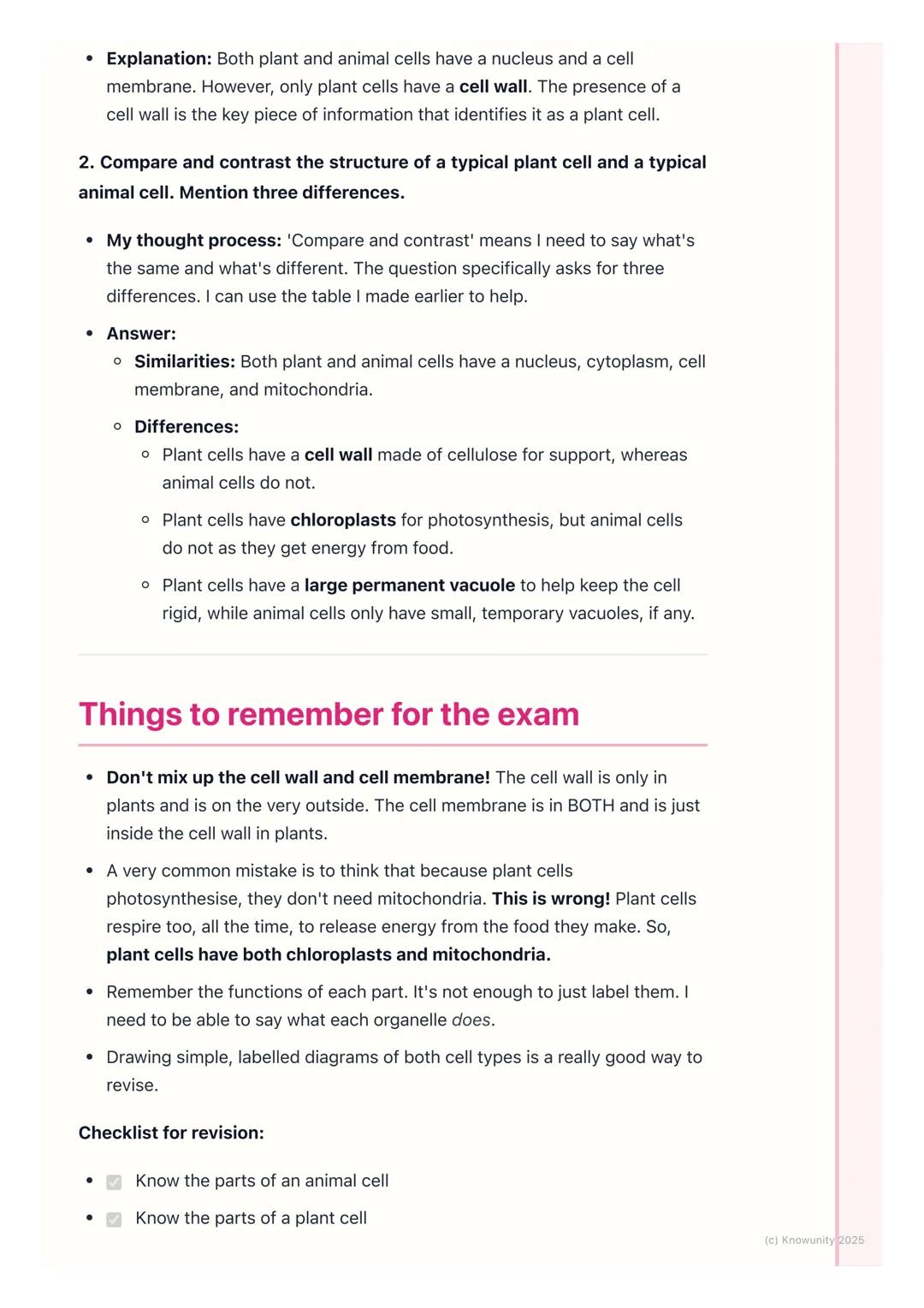 # Plant and Animal Cells

## Introduction to cells

All living things, from tiny bacteria to massive trees and even us, are made of
cells. T